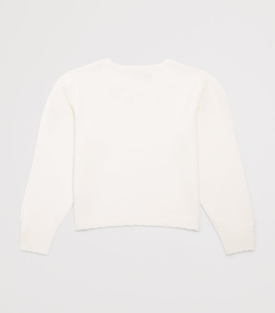 Embellished-Neck Sweater (2-12 Years) 13NACRE Image 2