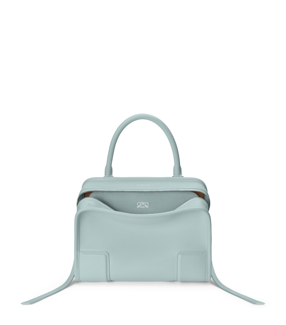 LOEWE Small Leather Amazona 180 Top-Handle Bag Mineral Mist Image 1