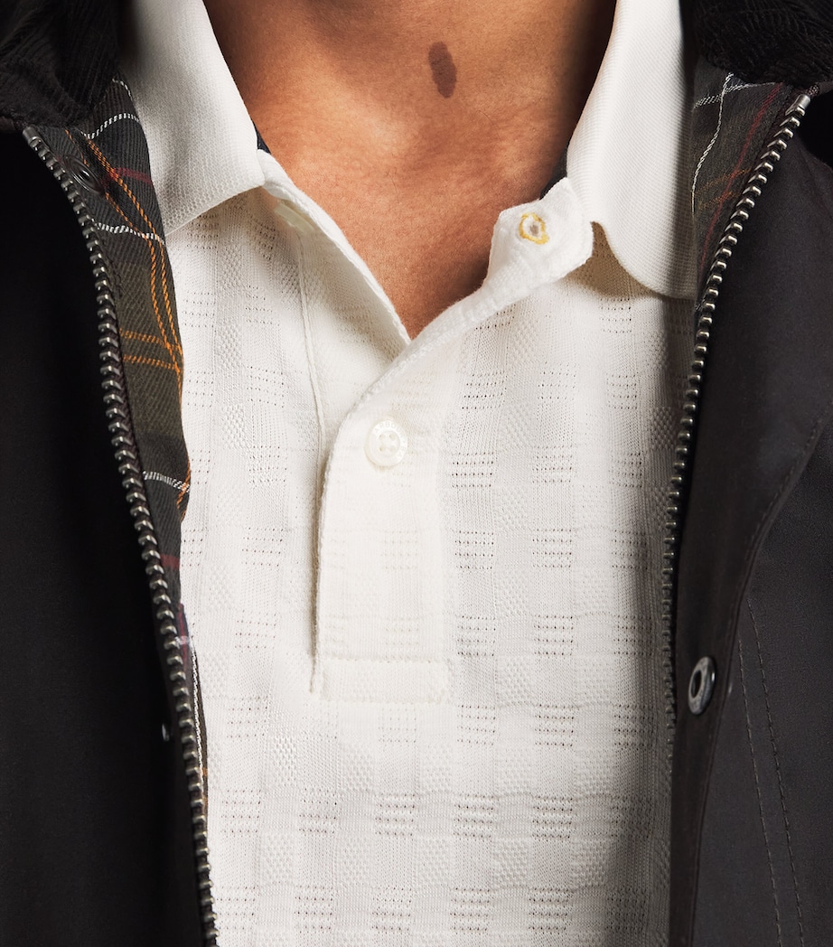 Barbour Mens Faversham Polo Shirt Whisper White Image 3