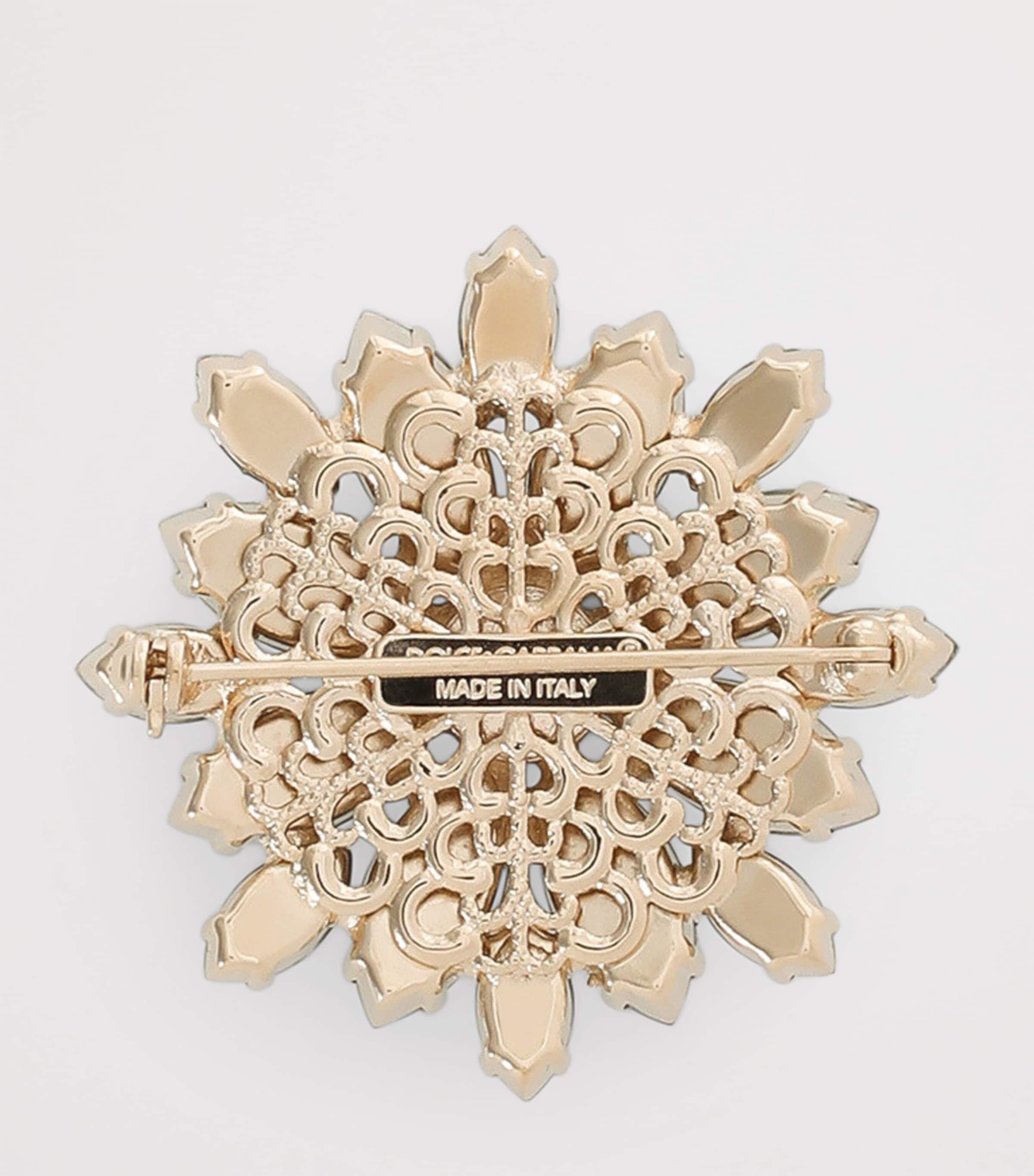 Dolce&Gabbana Rhinestone Brooch Multicoloured Image 3