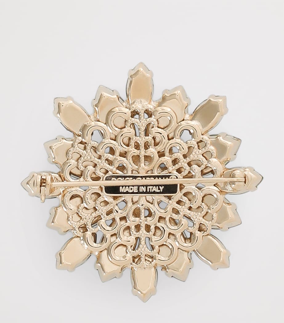 Dolce&Gabbana Rhinestone Brooch Multicoloured Image 3