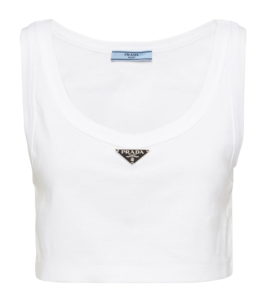 Cotton Triangle Crop Top F0009 Image 1