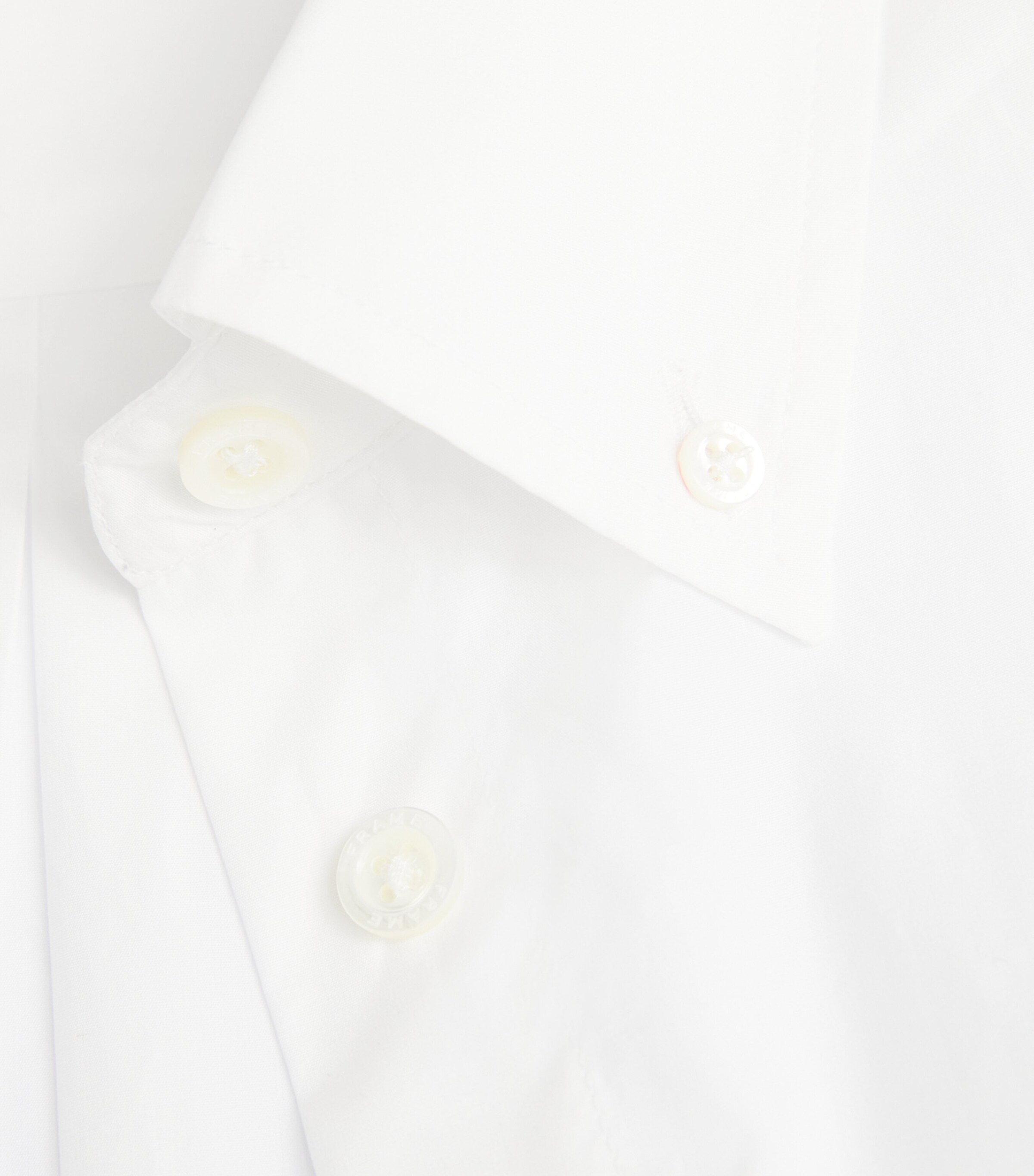 FRAME Womens Cotton Monday Shirt White Image 5