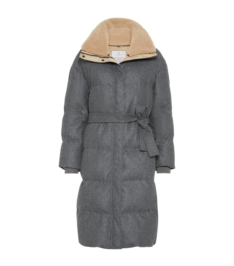 Virgin Wool Down Puffer Coat C004 Image 1