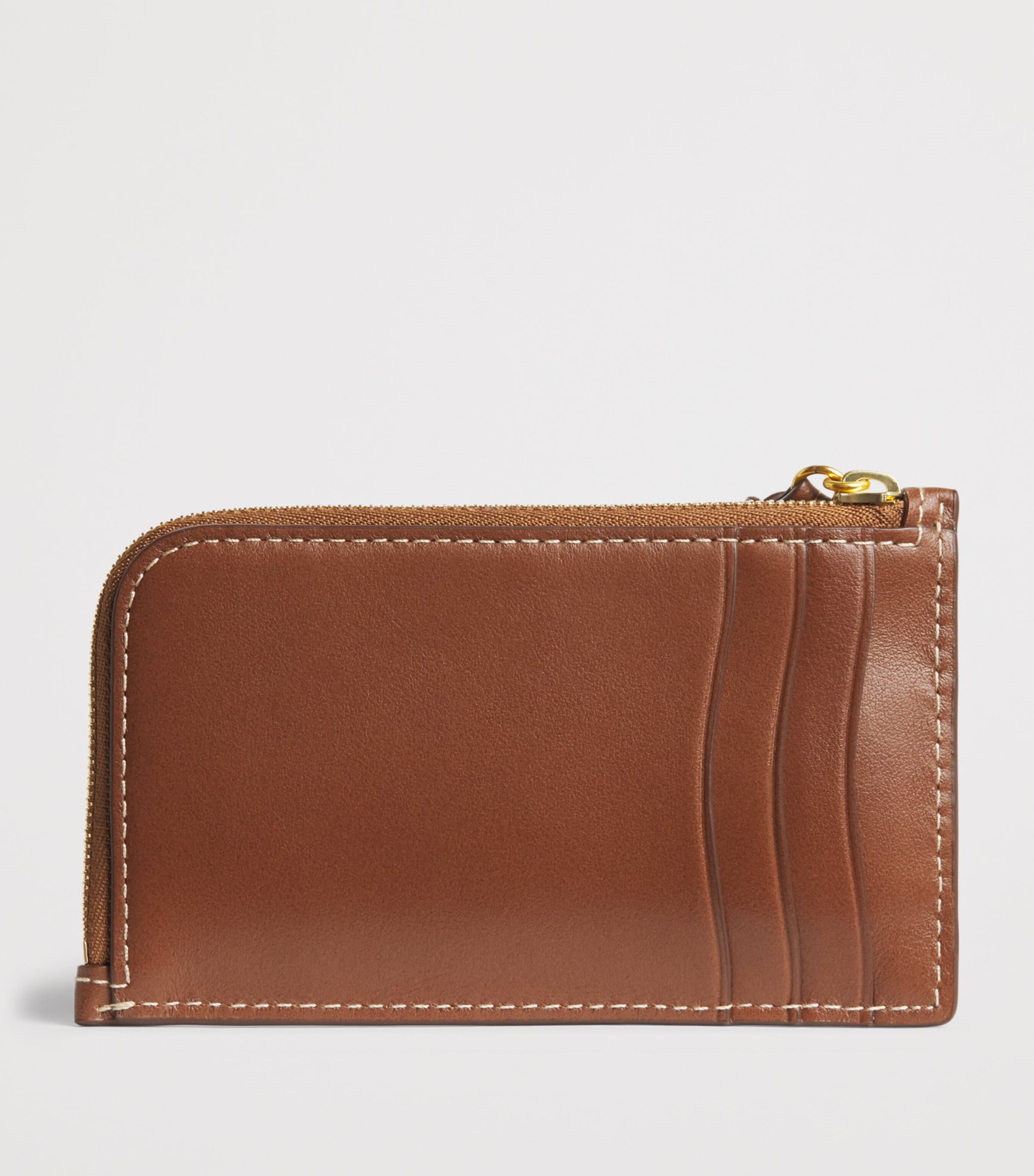 Polo Ralph Lauren Leather Zipped ID Card Holder Cuoio Image 2