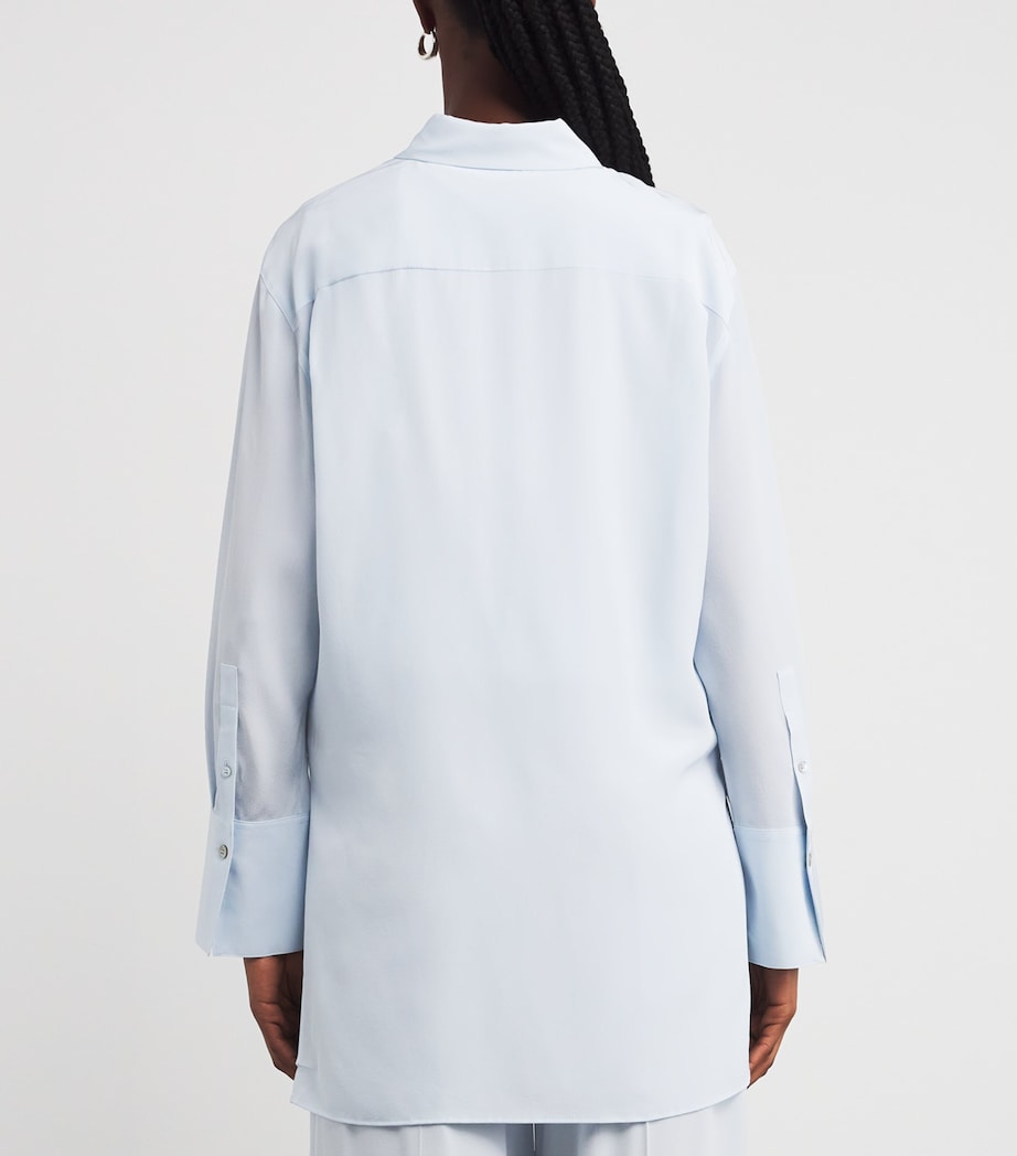 Silk Bold Shirt OXFORD BLUE Image 4