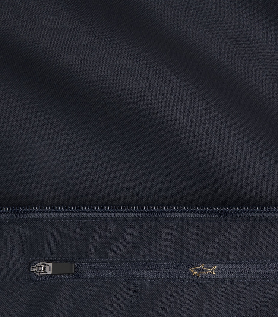 Paul & Shark Mens Wool Bomber Jacket Blue Image 6