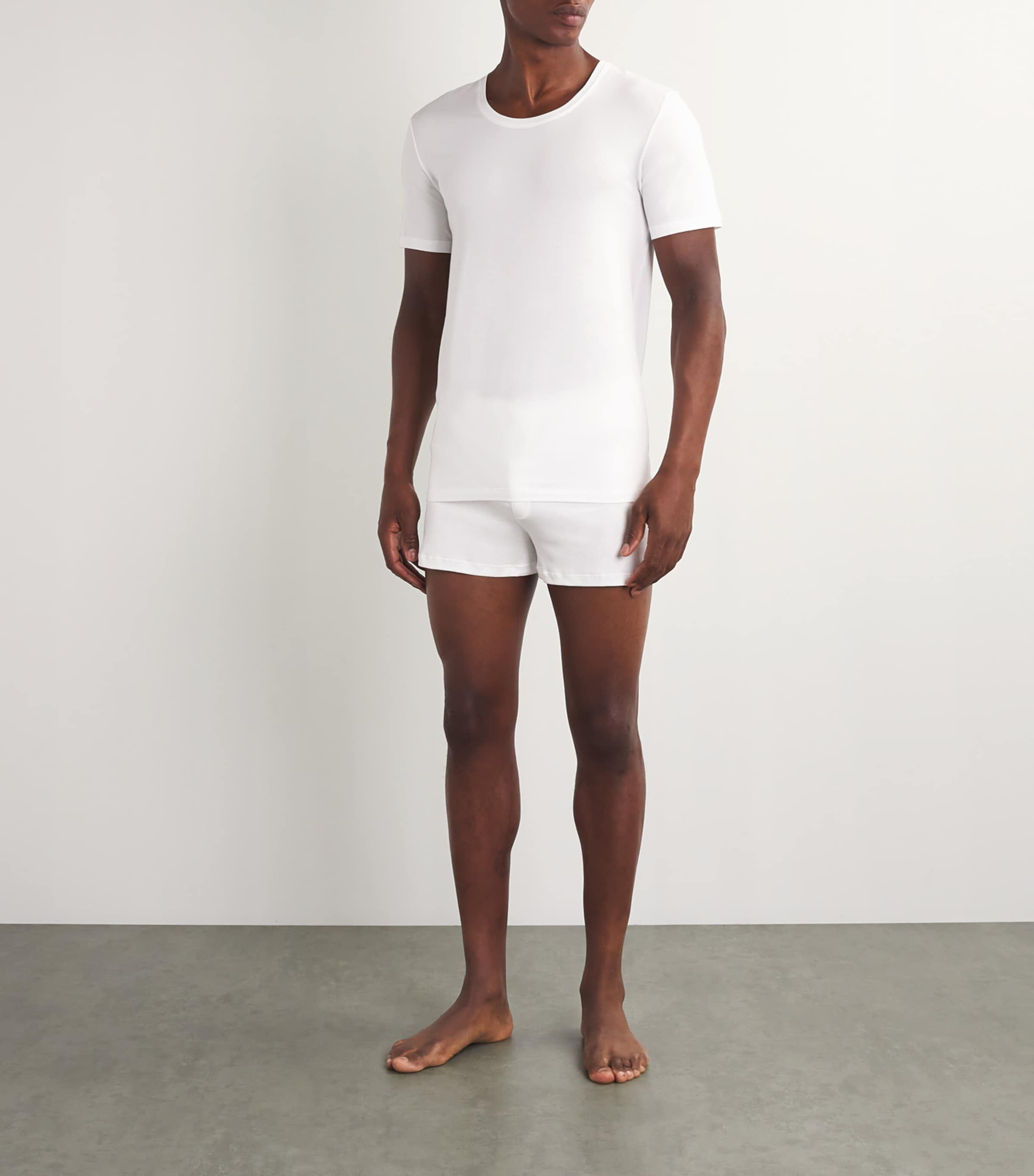 Cotton Superior Short Sleeve T-Shirt WHITE Image 2