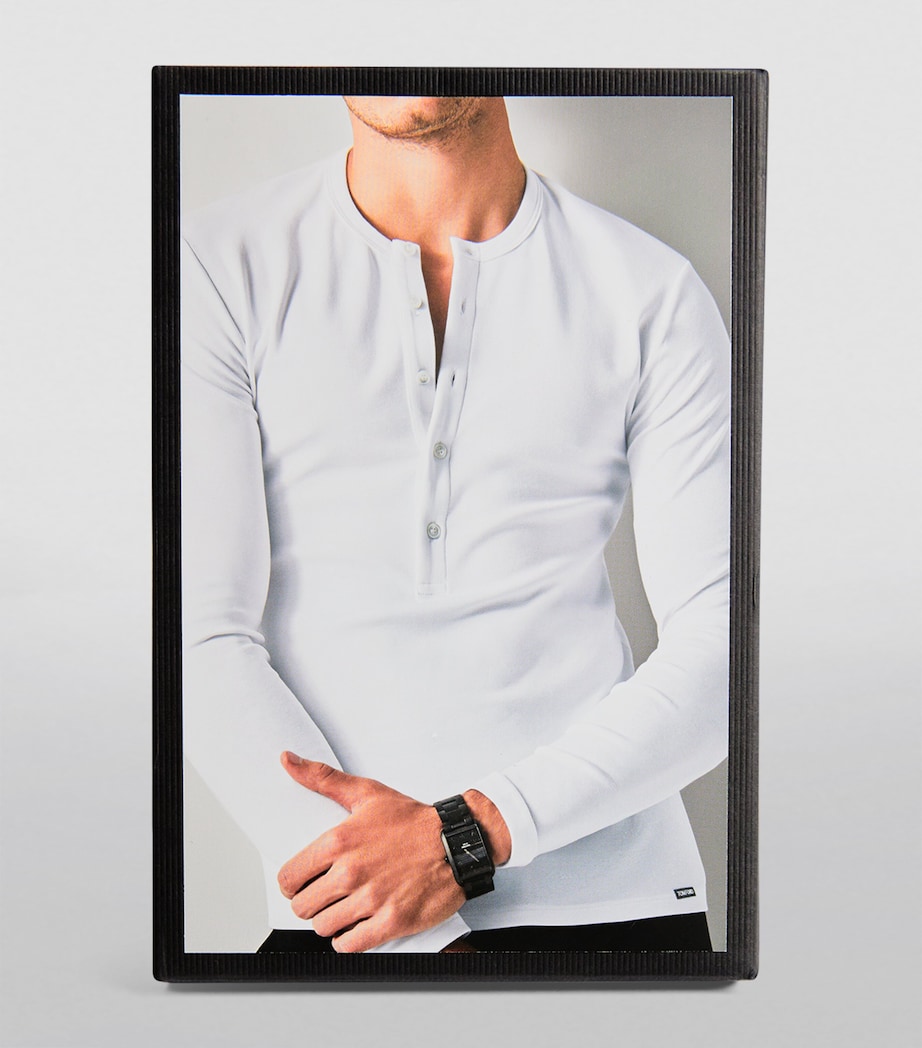 Henley Lounge Shirt 100 WHITE Image 7