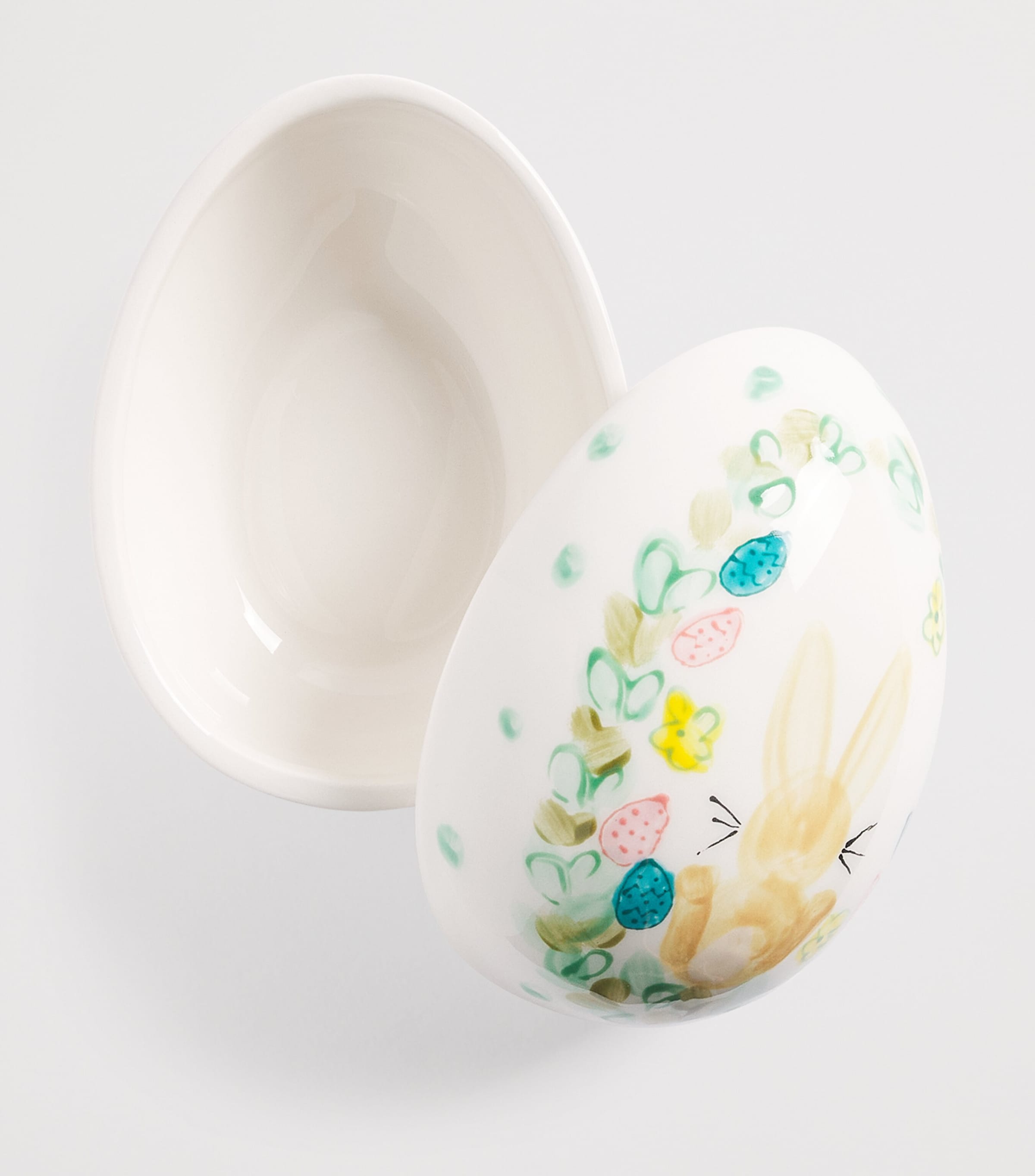 Jayne Redmond Easter Egg Trinket Box White Image 2