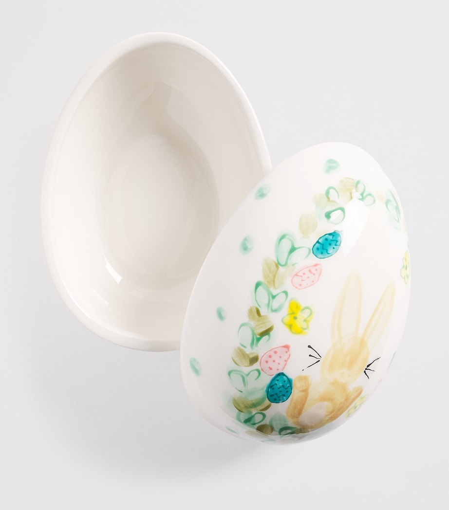 Jayne Redmond Easter Egg Trinket Box White Image 2
