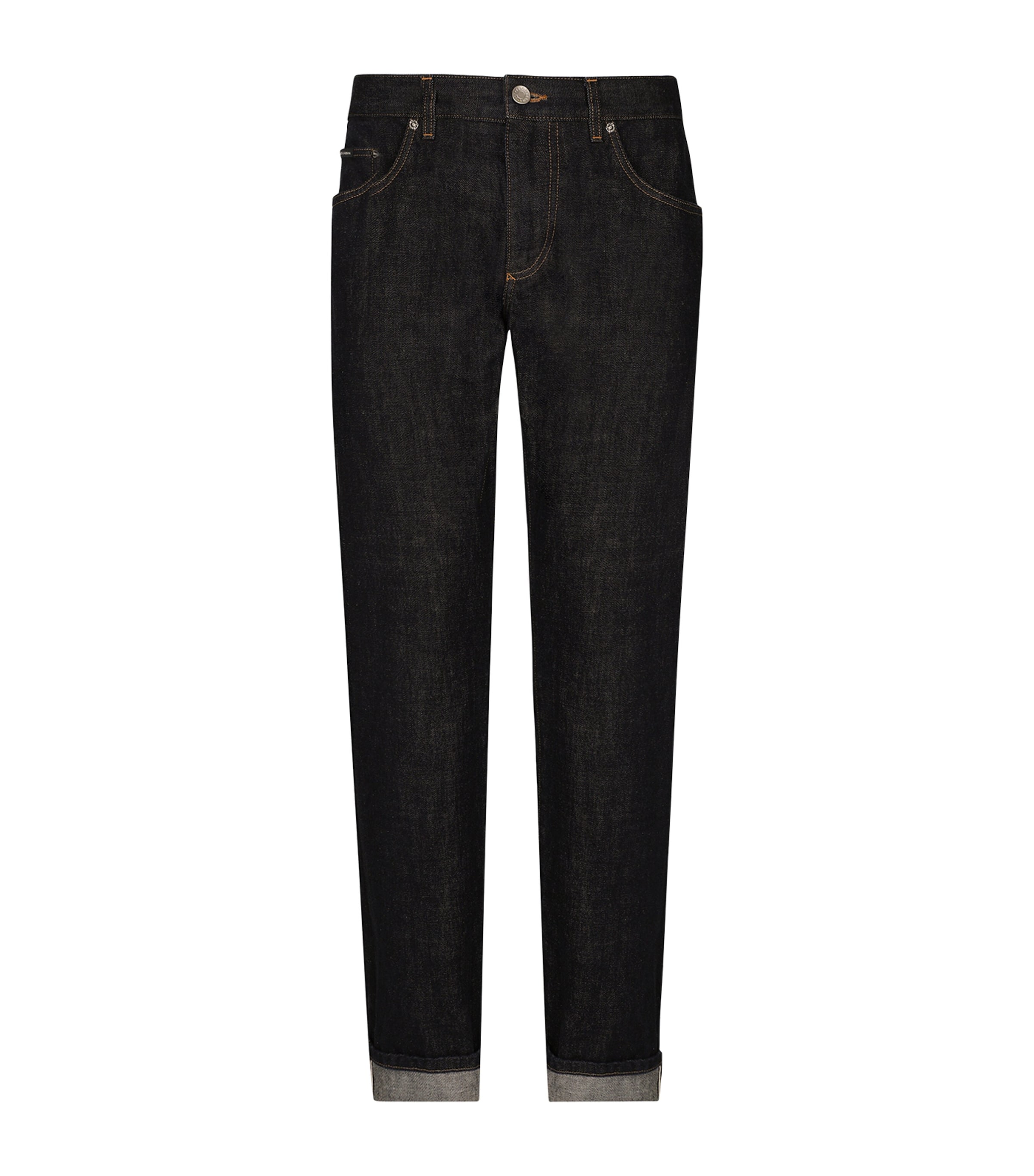 Dolce & Gabbana Straight-leg Jeans In Black