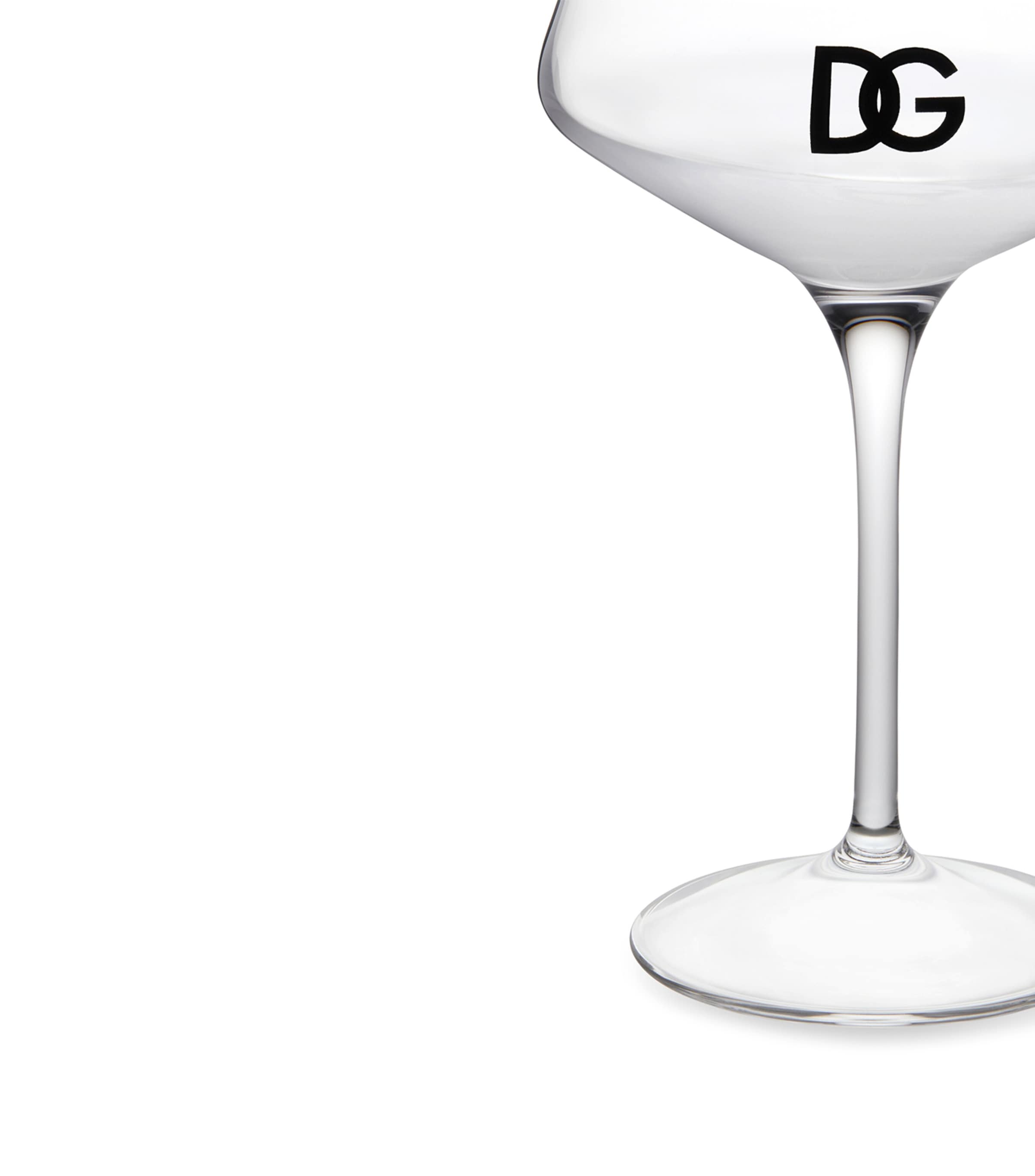 Set of 2 DG Millennials Logo Martini Glasses U0058 TRASPARENTE/DG Image 4