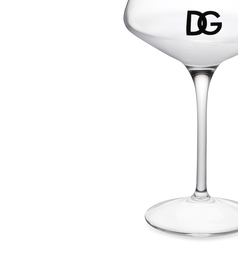Set of 2 DG Millennials Logo Martini Glasses U0058 TRASPARENTE/DG Image 4