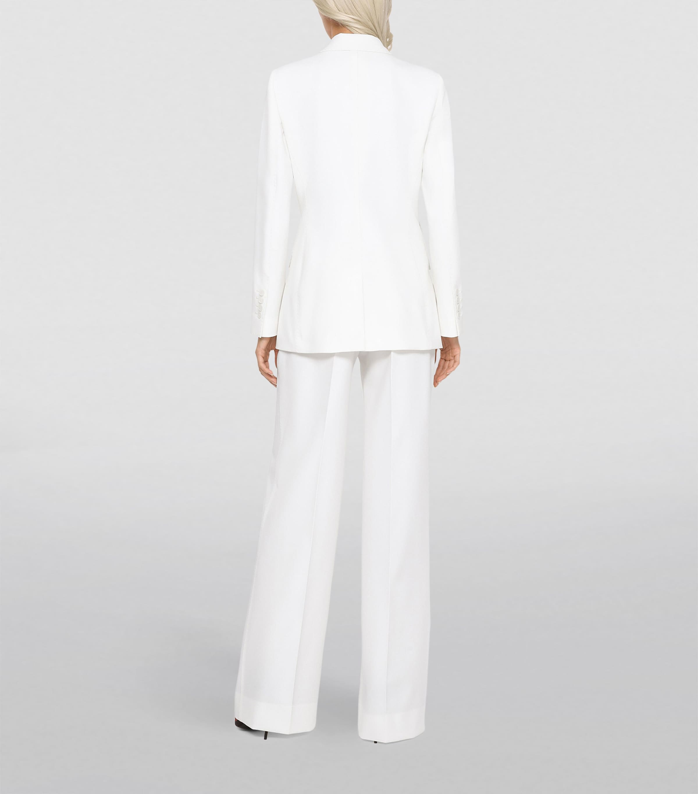 Single-Breasted Blazer W0001-NATURAL WHITE Image 4