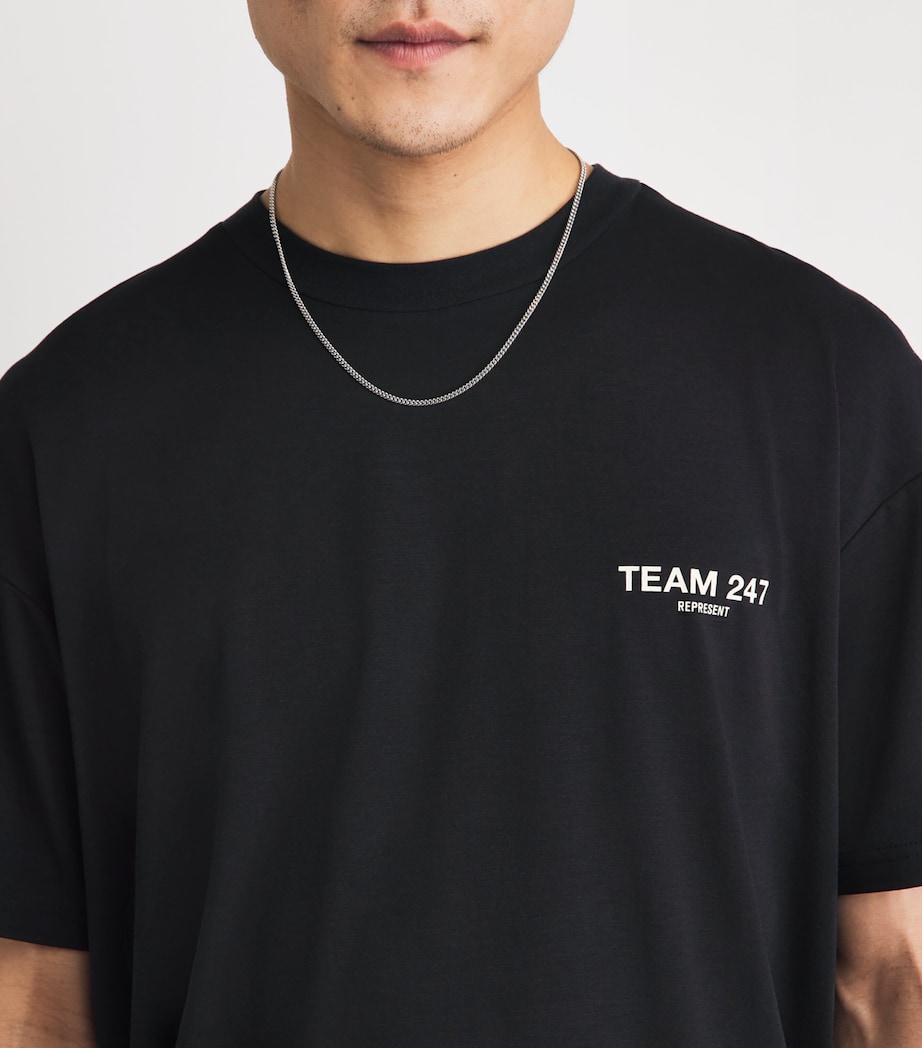 Represent 247 Mens Team 247 T-Shirt Jet Black Image 3