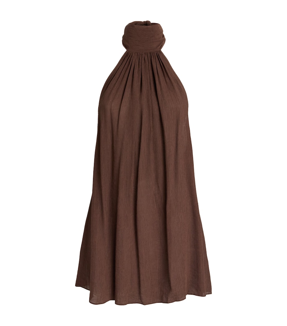 AWAY THAT DAY Womens Ibiza Mini Dress Espresso Image 1
