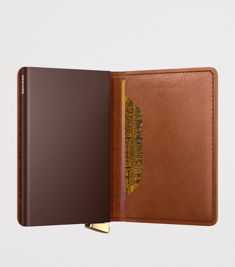 Embossed Leather Slimwallet COGNAC Image 2