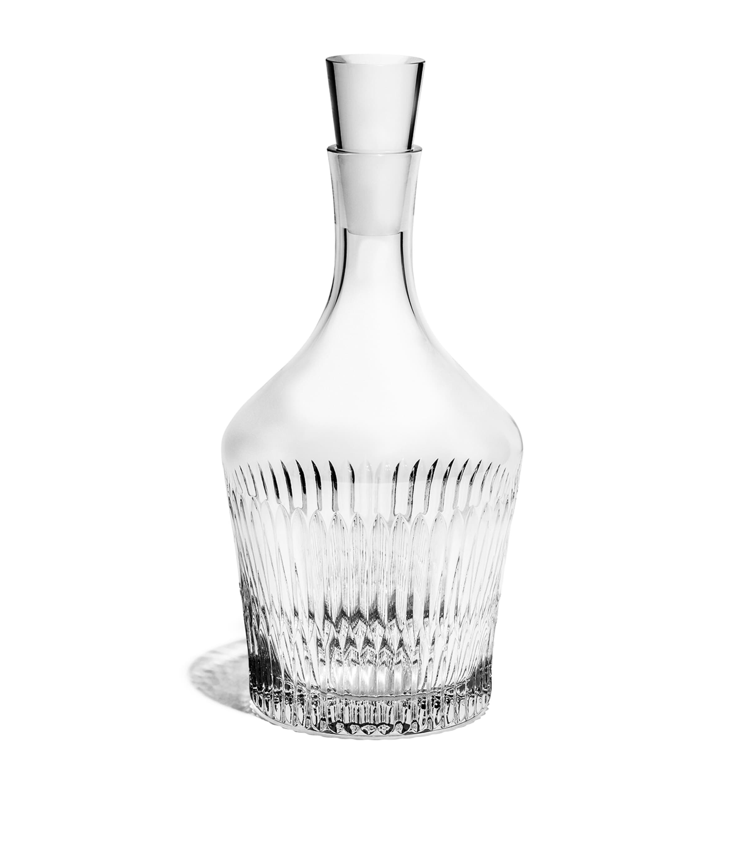 Richard Brendon Crystal Prism Decanter In Clear