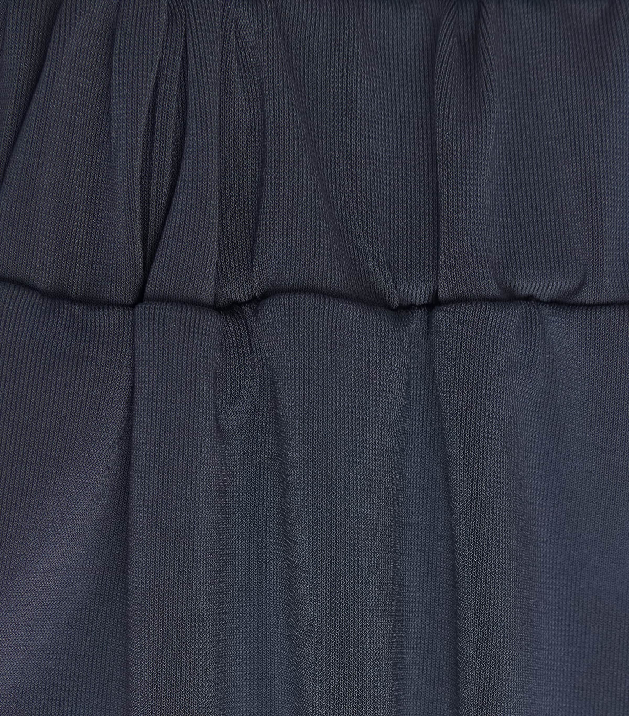 Issey Miyake Womens Drape Jersey Cropped Trousers Dark Navy Image 6