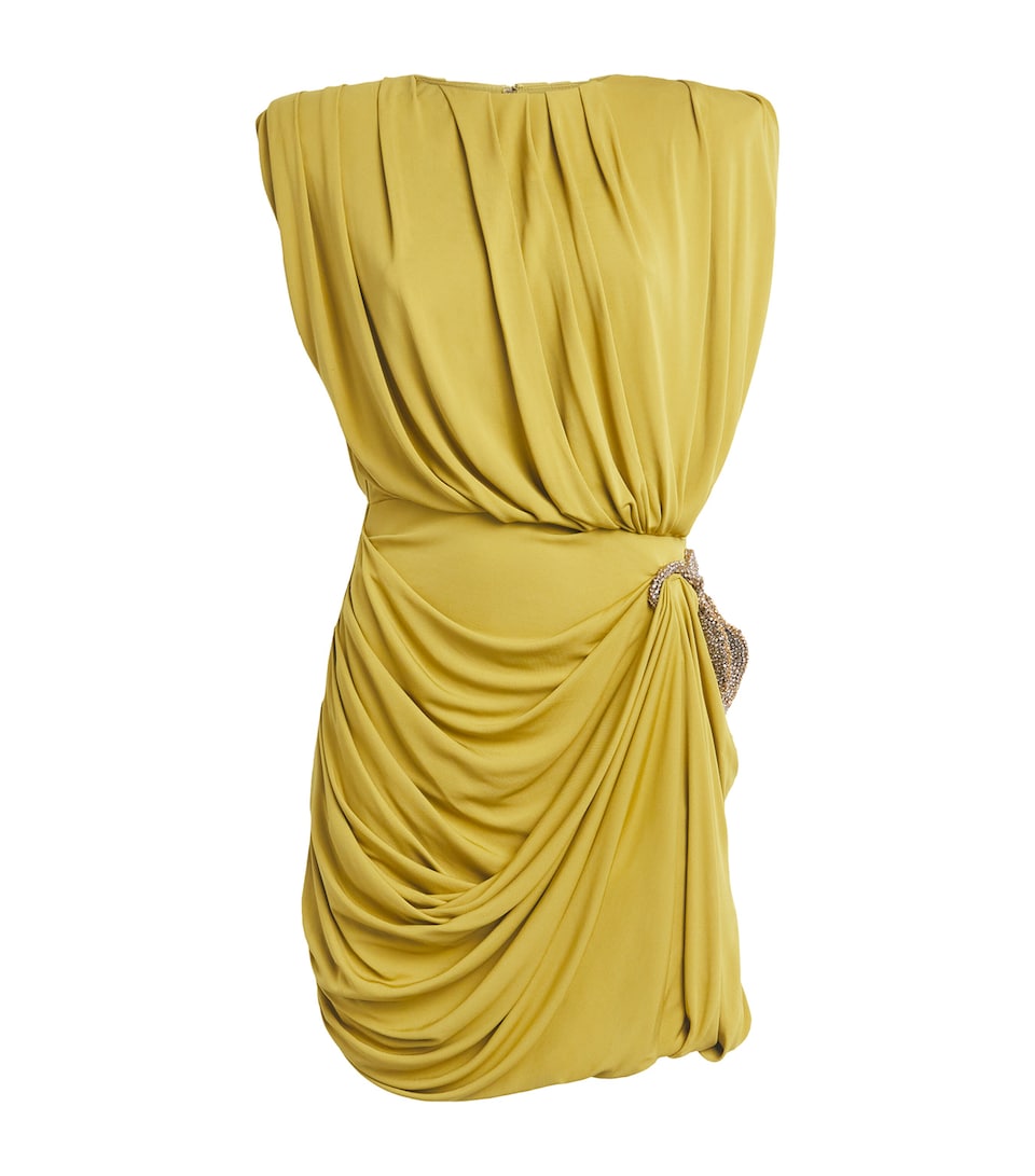 Rachel Gilbert Jersey Jordan Mini Dress Moss
