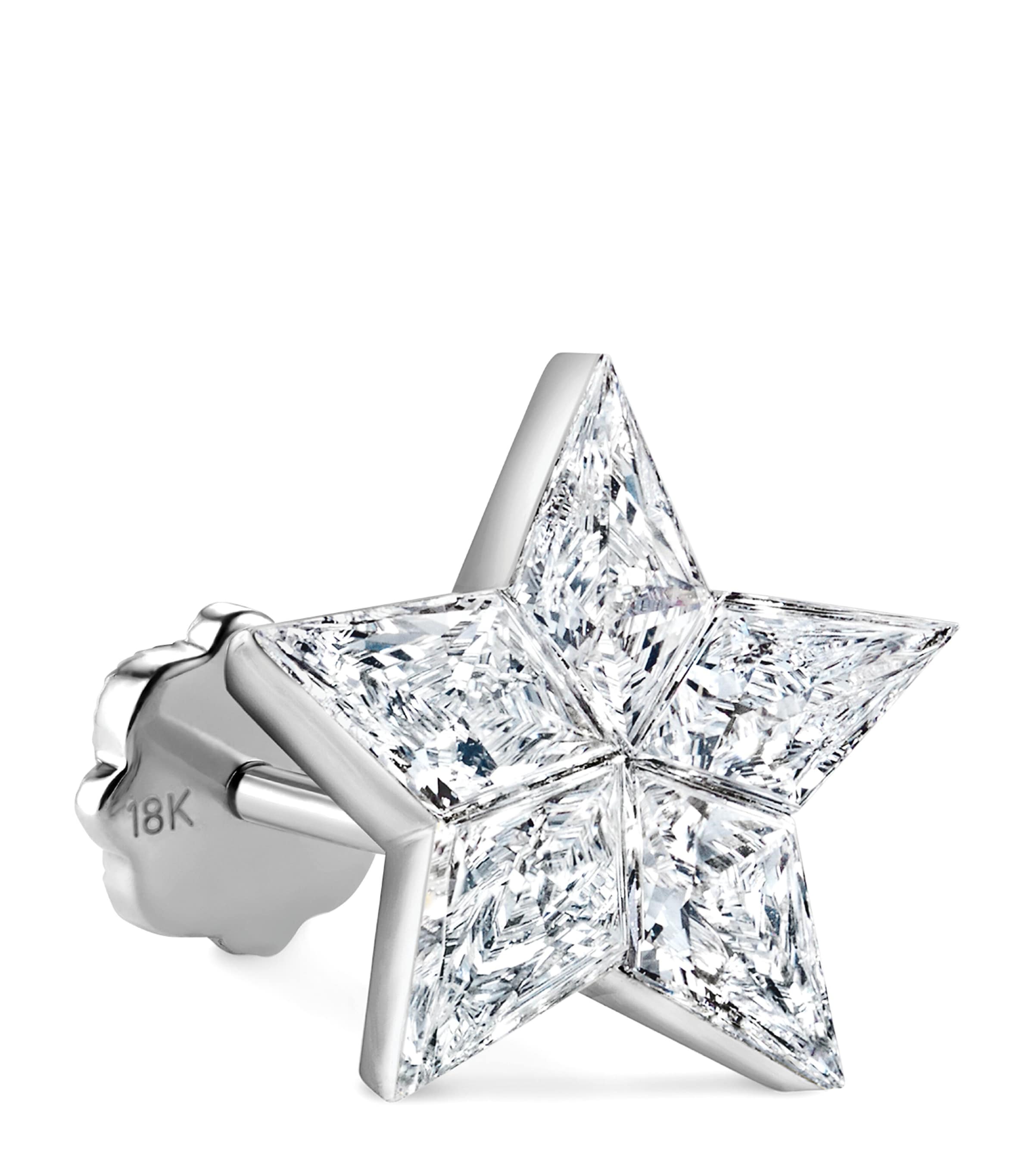 MARIA TASH DIAMOND STAR STUD EARRING