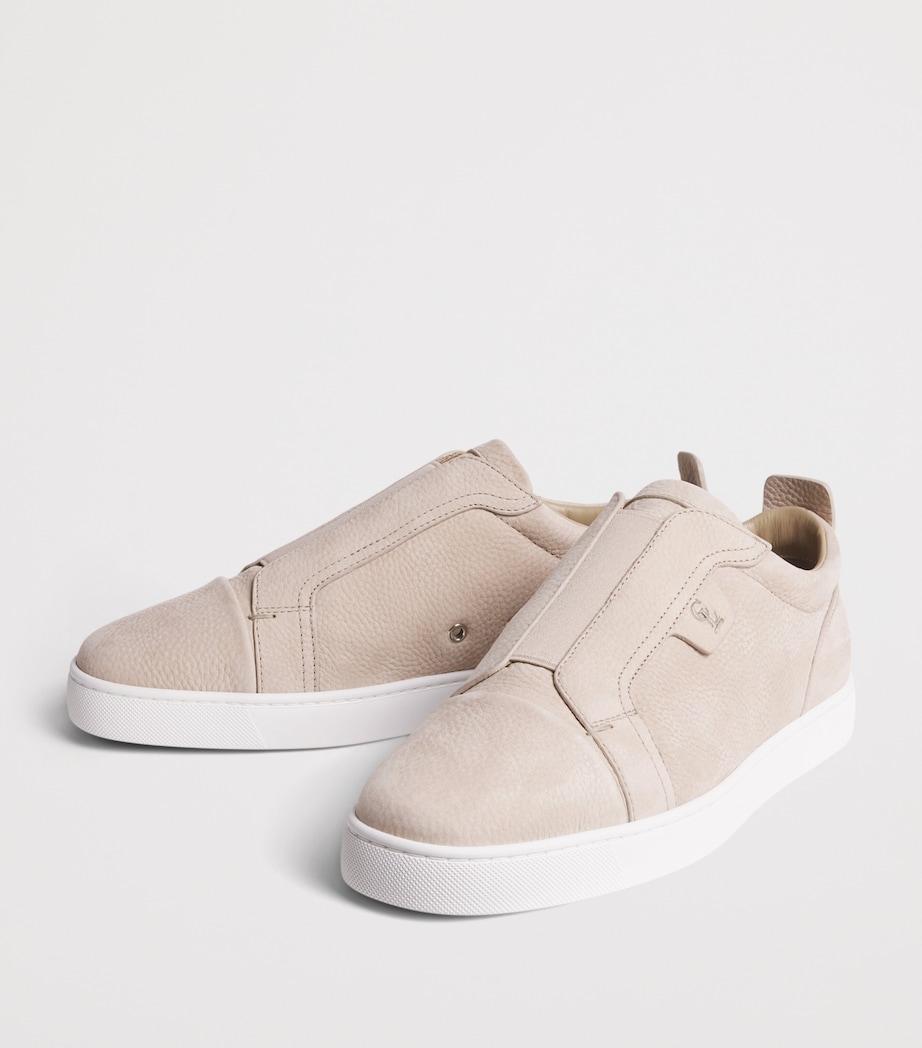 Christian Louboutin St Louis Leather Slip-On Sneakers Image 3