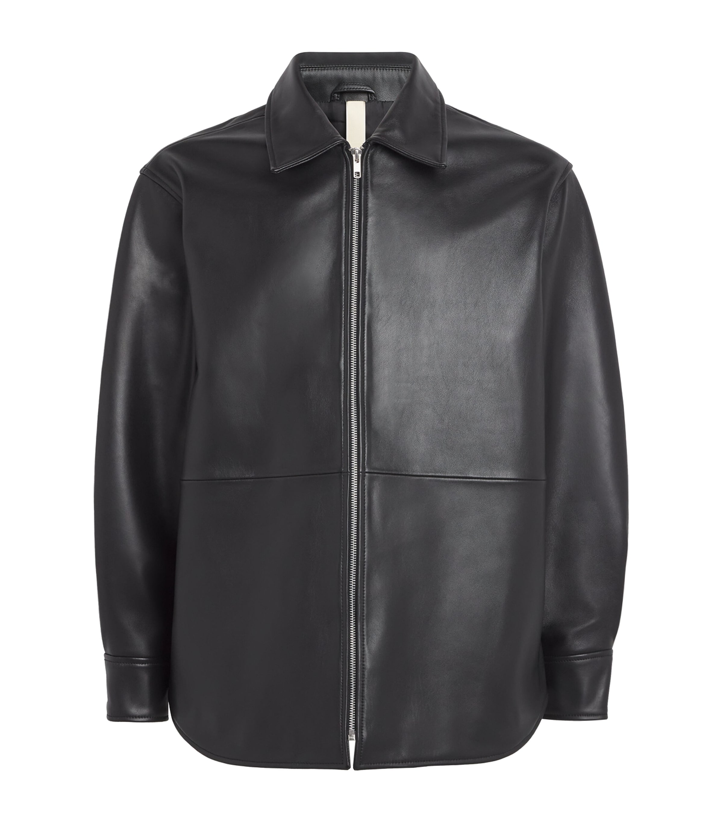 Sunflower Black Jacket With Classic Collar And Dropped Shoulders In Black