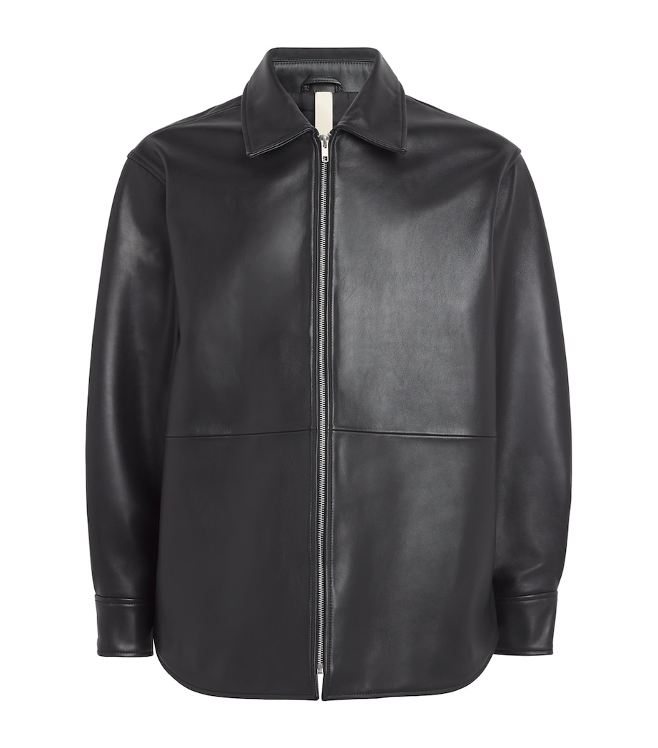 Lambskin Shirt Jacket BLACK Image 1