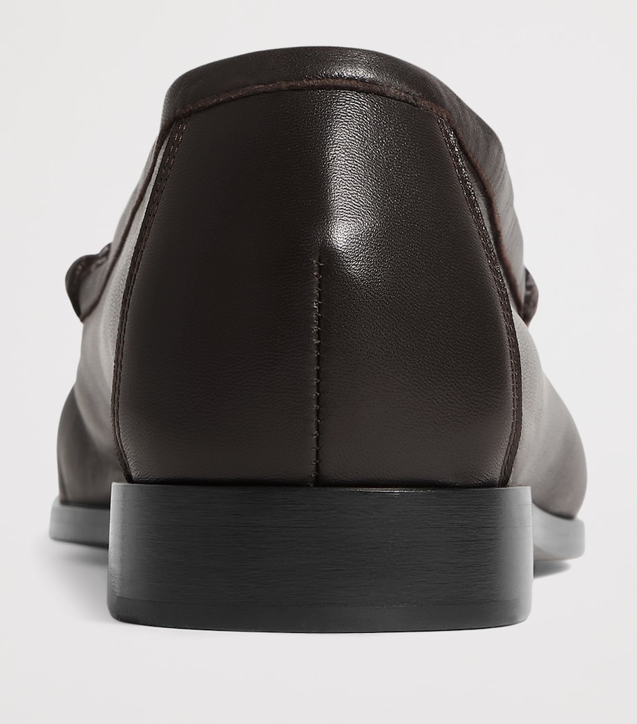 Bottega Veneta Leather Intrecciato Loafers Image 4