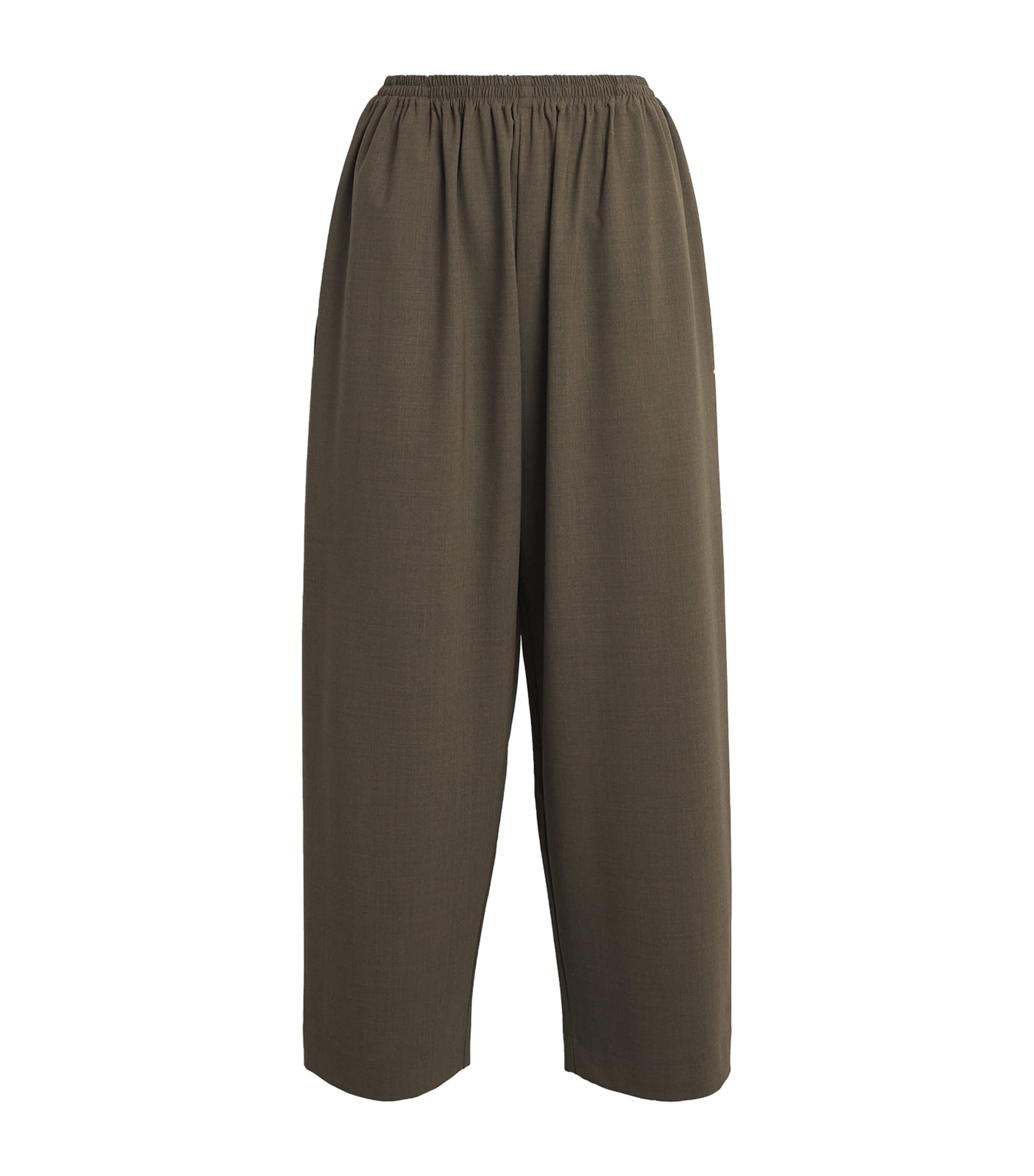 Eskandar Stretch-wool Japanese Trousers In Green