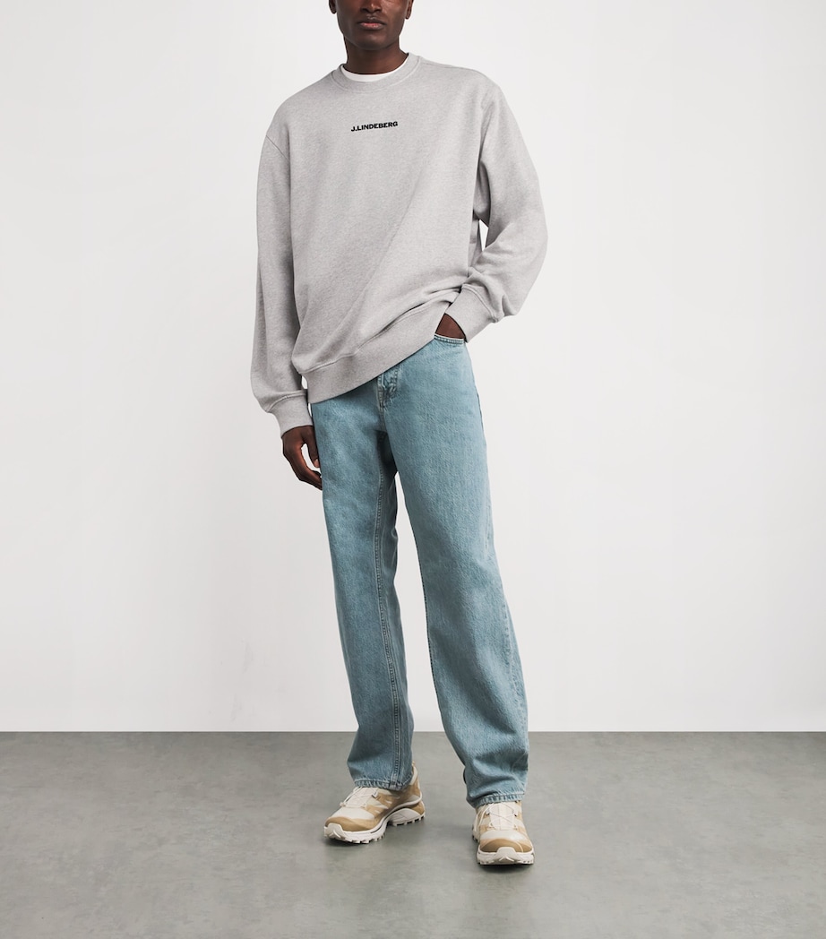 Cotton Callan Sweatshirt U199 LIGHT GREY Image 2