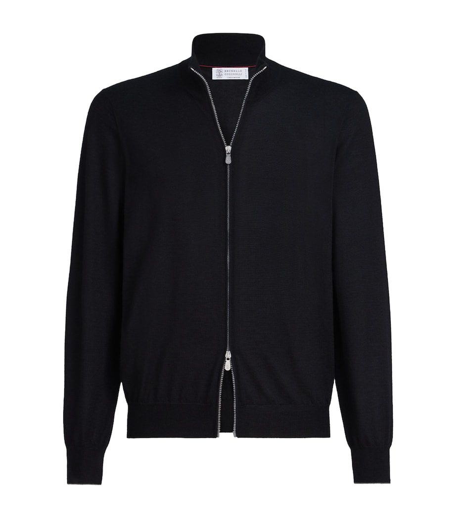 Brunello Cucinelli Mens Cashmere-Silk Cardigan Image 1