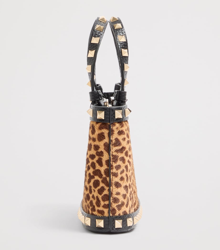 Mini Leather Rockstud Top-Handle Bag C2J Image 4