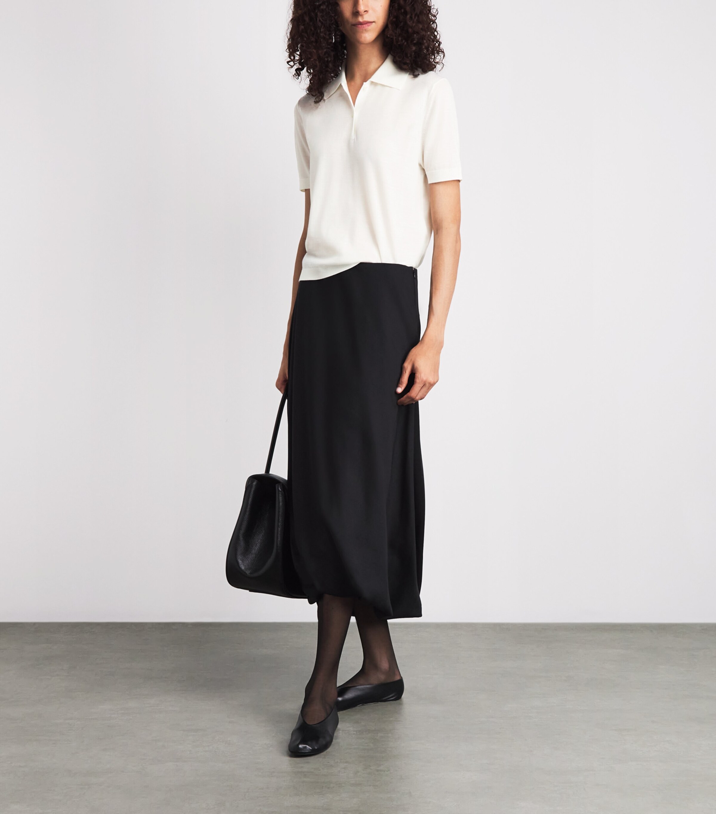 Jil Sander Womens Wool Polo Shirt Piuma Image 2