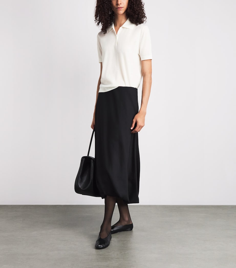 Jil Sander Womens Wool Polo Shirt Piuma Image 2