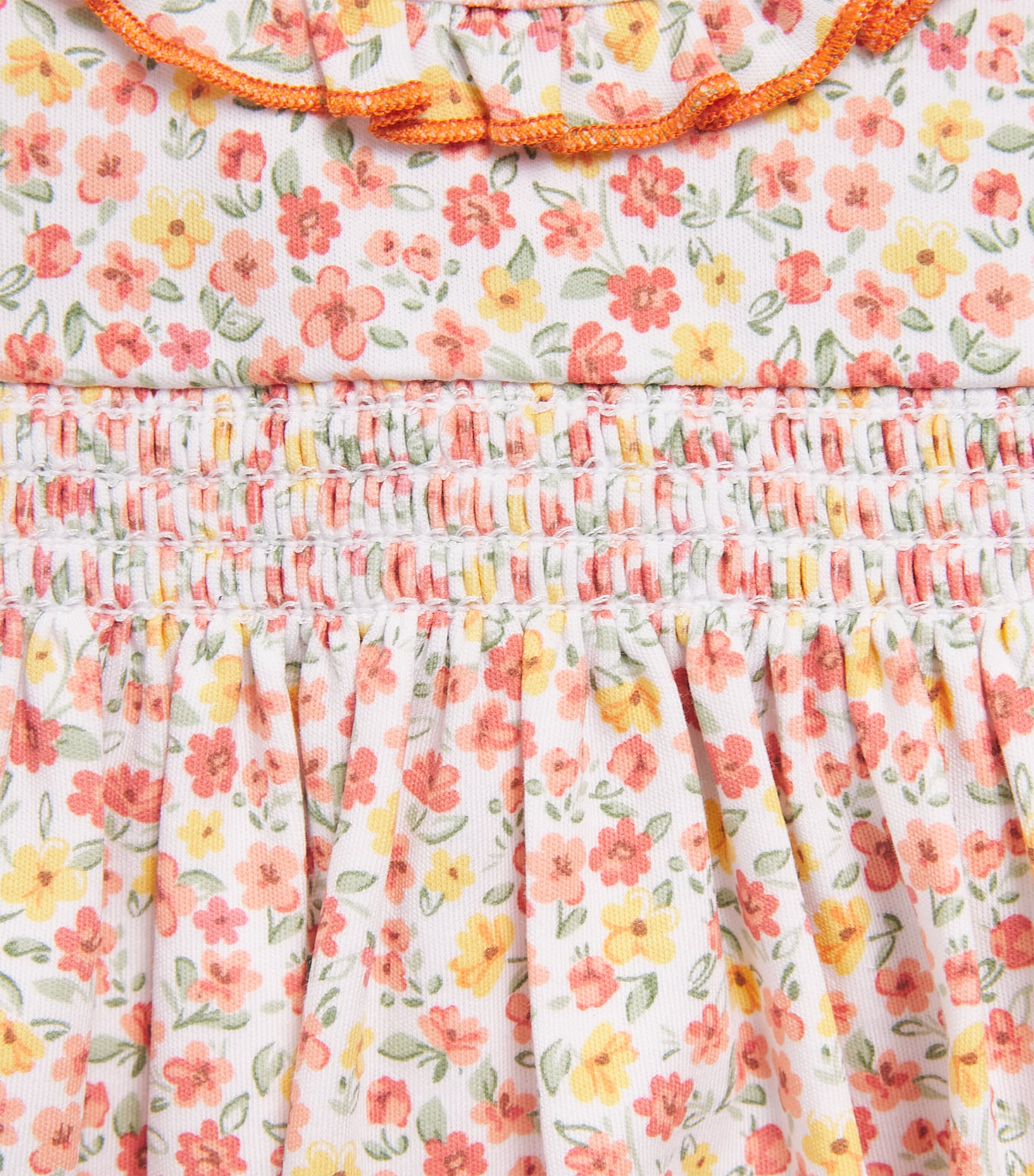 Kissy Kissy Pima Cotton Floral Dress and Leggings Set (0-24 Months) Multi Image 2
