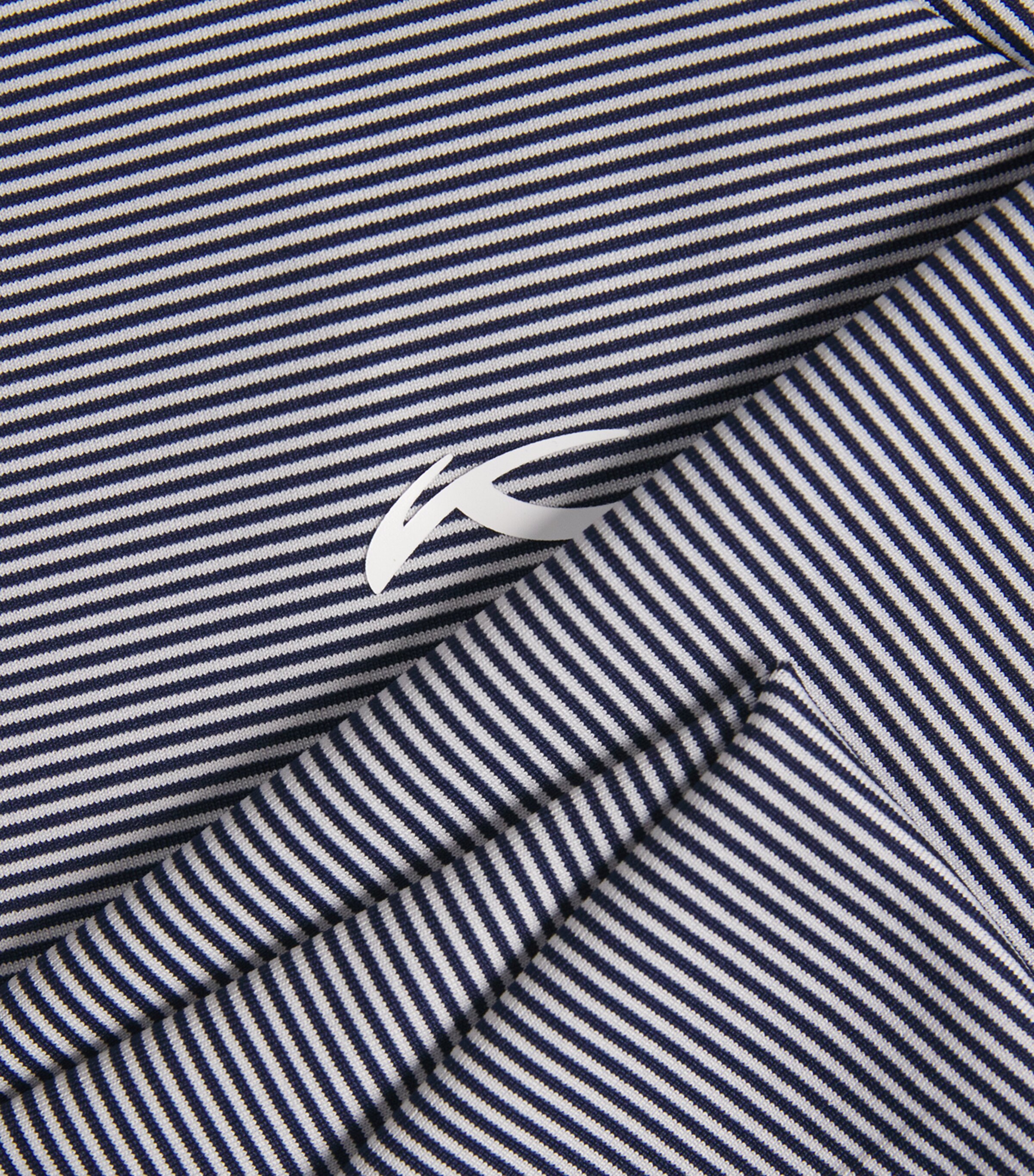 KJUS Mens Stripe Soren Long-Sleeve Polo Shirt Atblu/ Whit Image 6