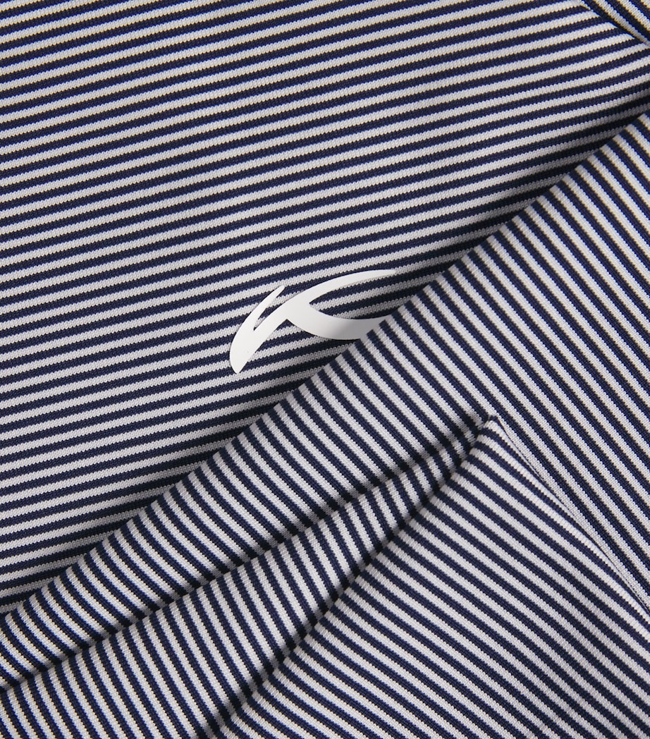 KJUS Mens Stripe Soren Long-Sleeve Polo Shirt Atblu/ Whit Image 6