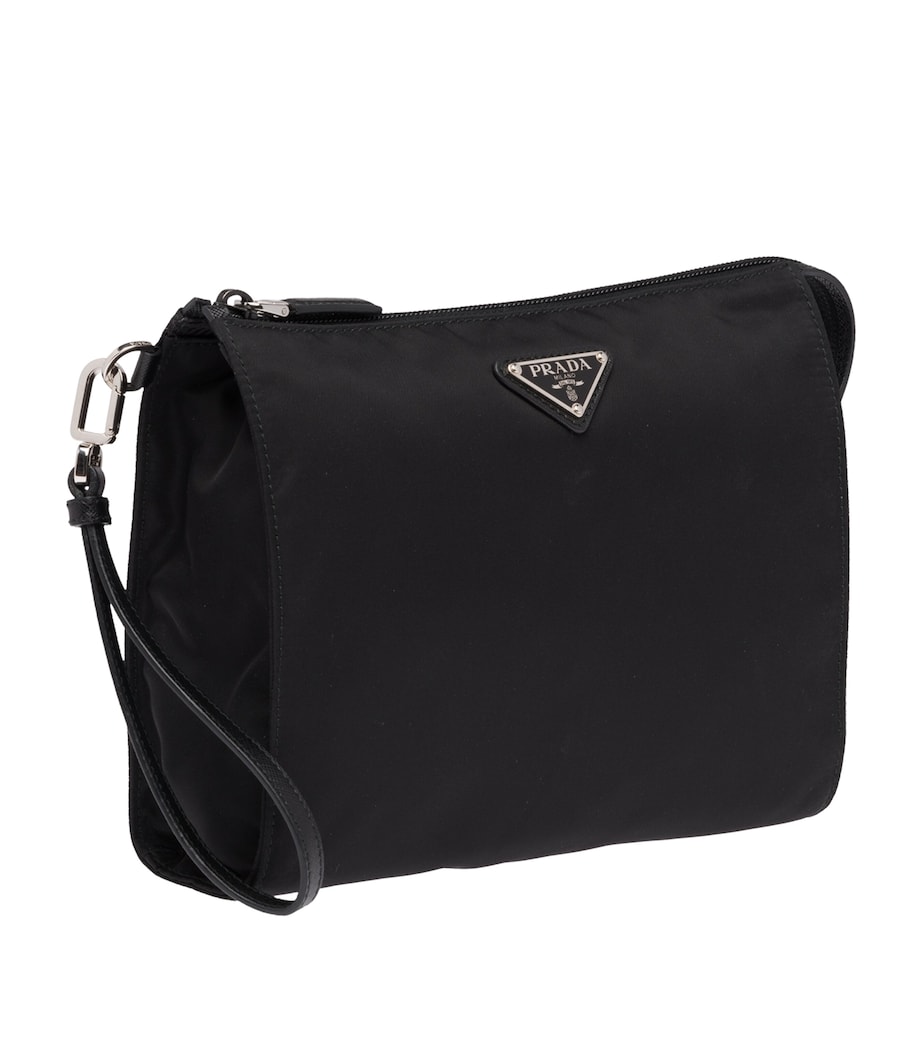 Prada Re-Nylon and Saffiano Leather Pouch Image 4