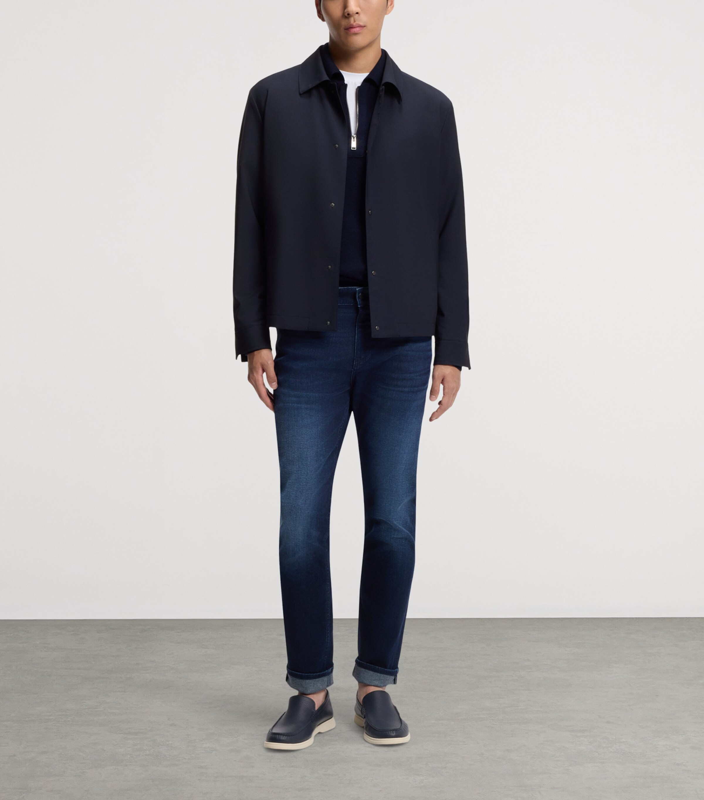 BOSS Mens Wool-Blend Relaxed Overshirt Image 4