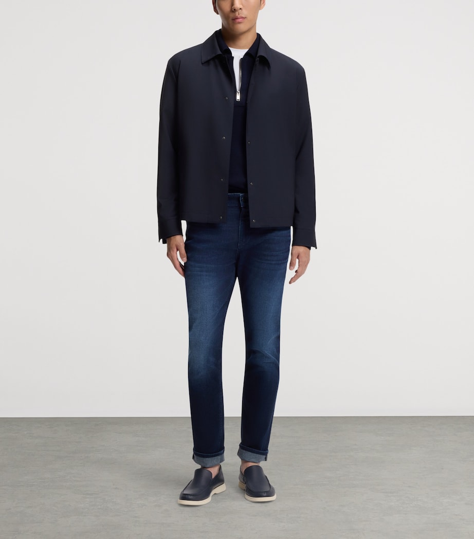 BOSS Mens Wool-Blend Relaxed Overshirt Image 4