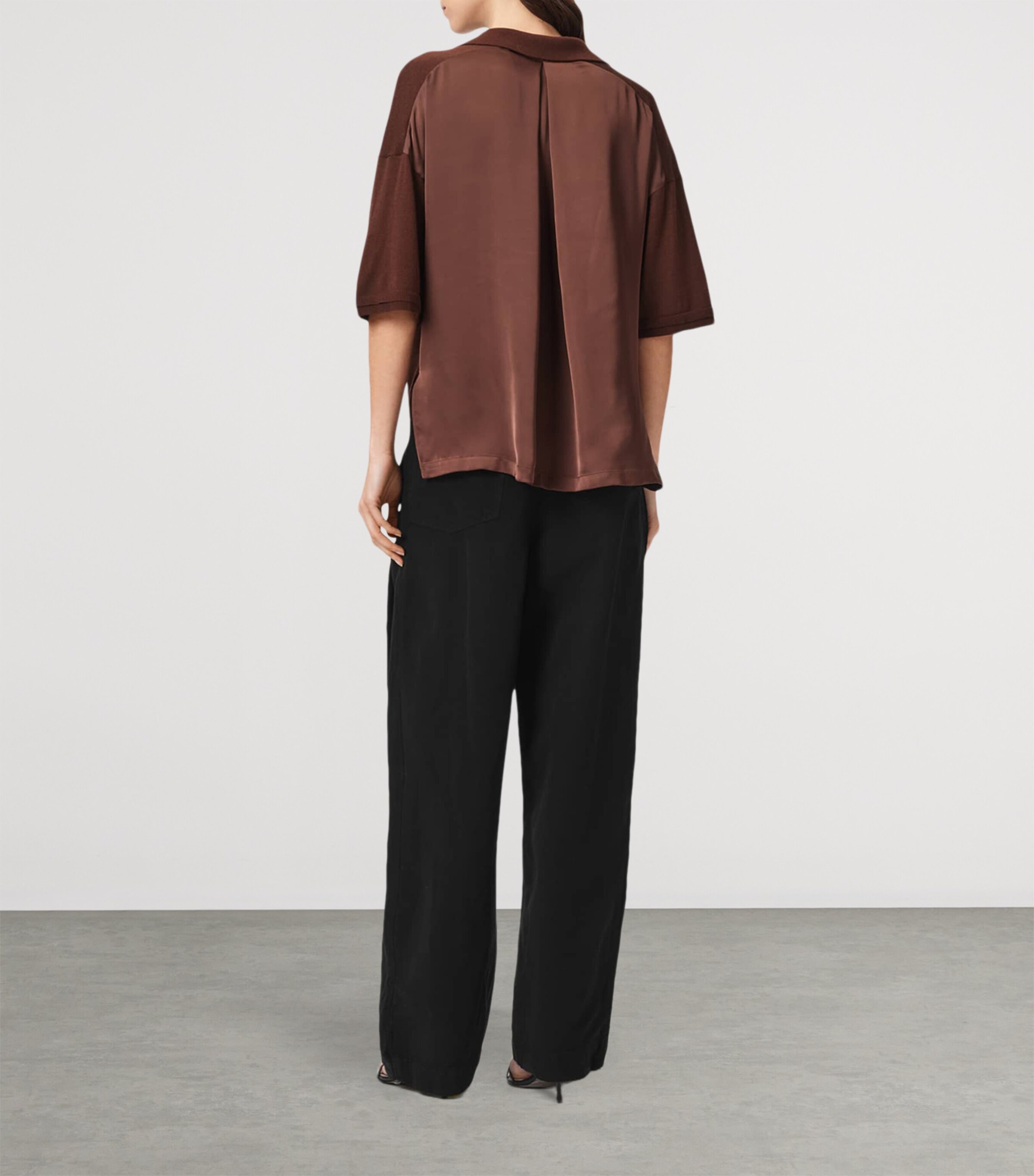 AllSaints Womens Phi Trousers Black Image 7