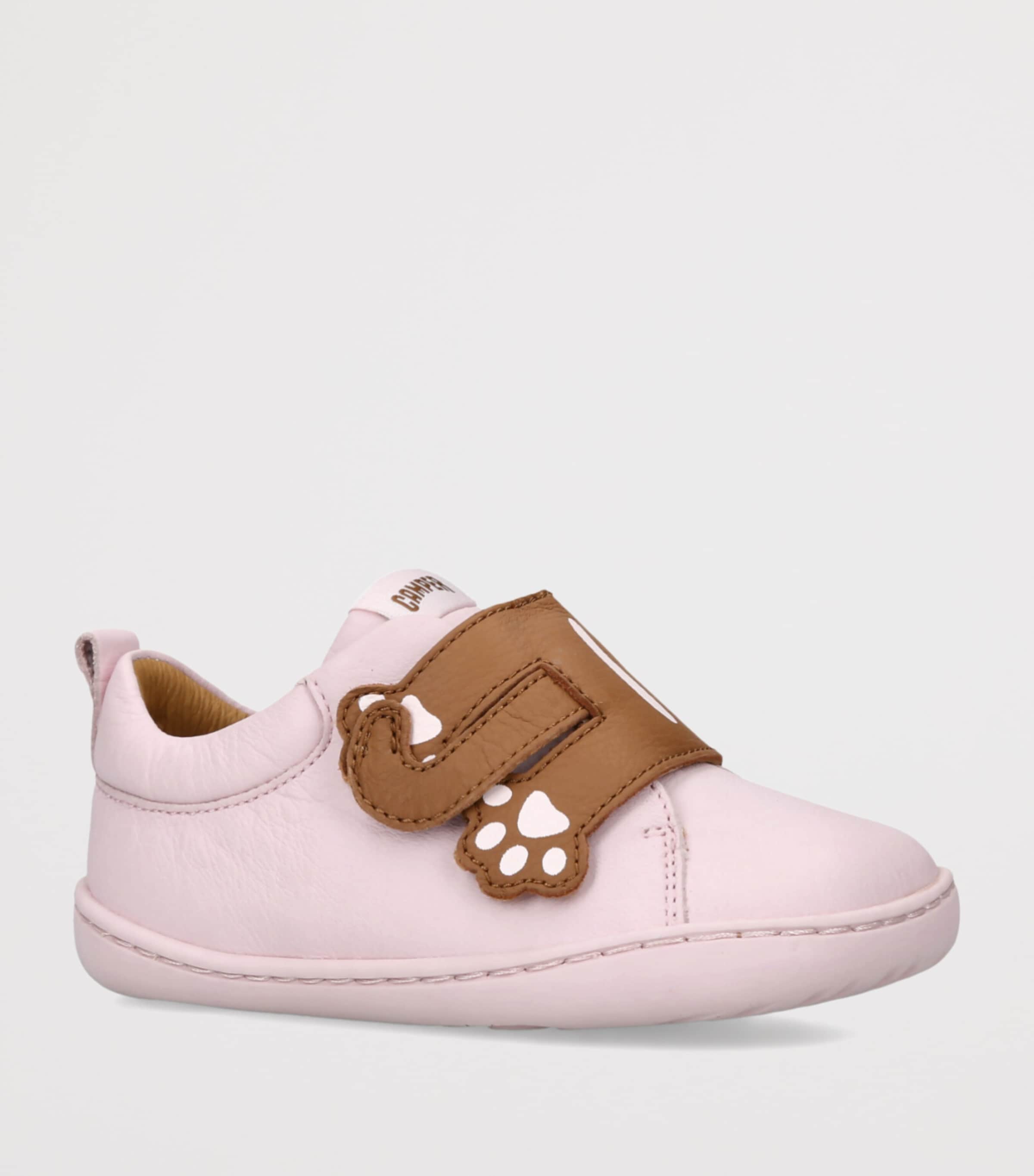 Camper Leather Cat-Detail Sneakers Pink Comb Image 2