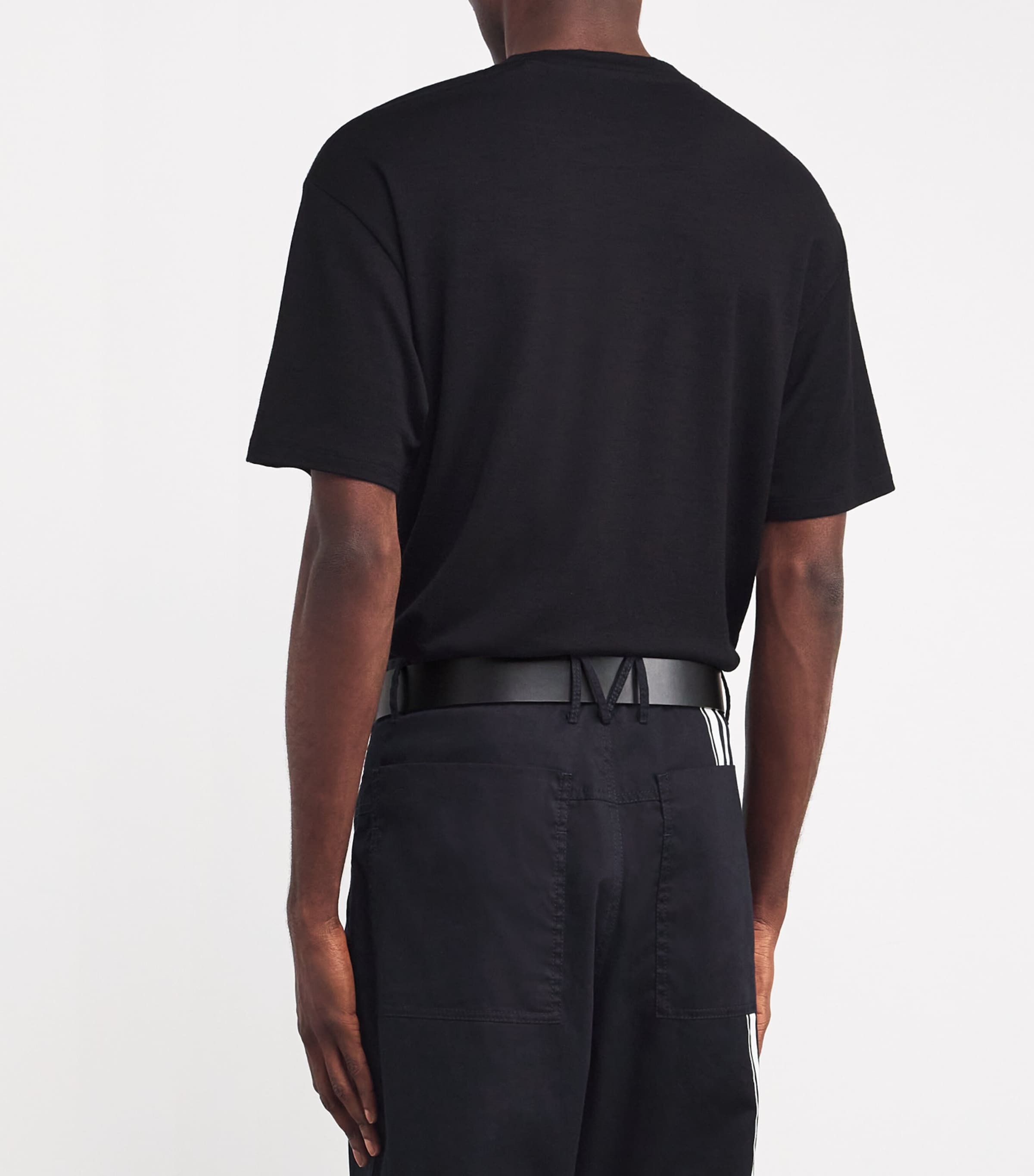 Leather Logo Belt SILVER - 199 Image 3