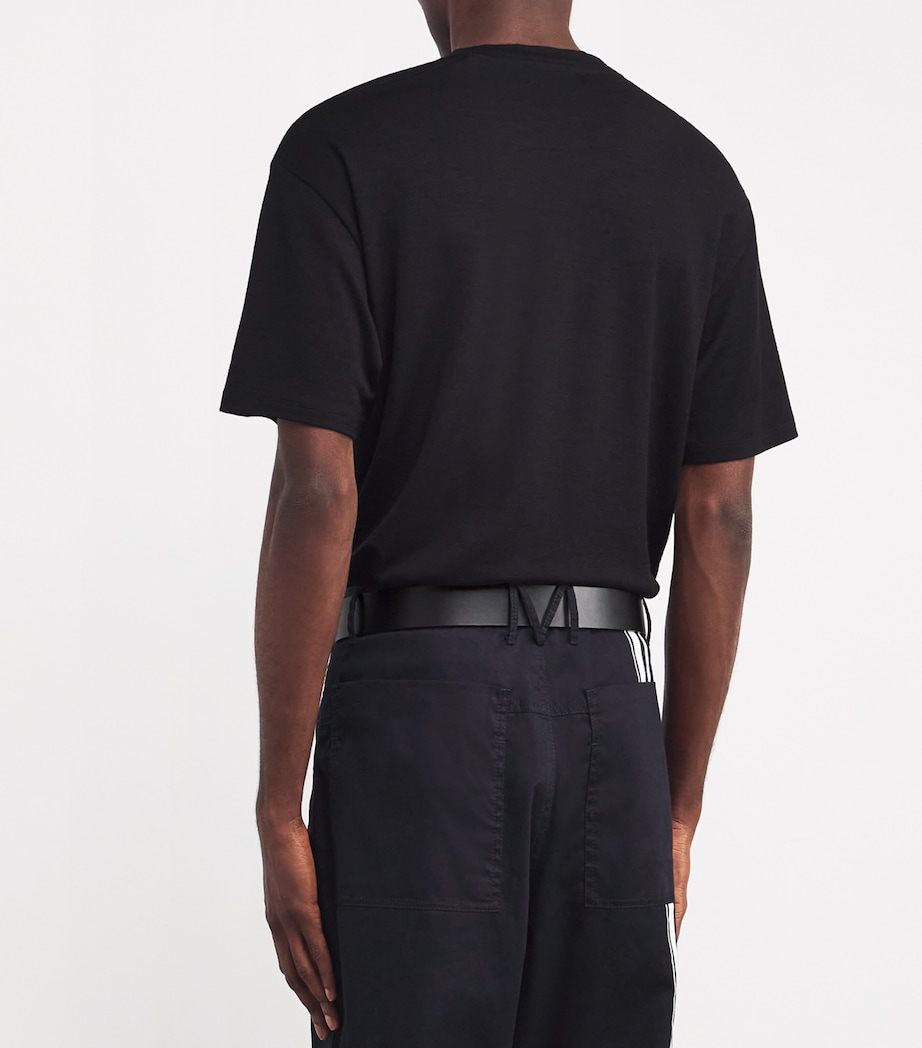 Leather Logo Belt SILVER - 199 Image 3