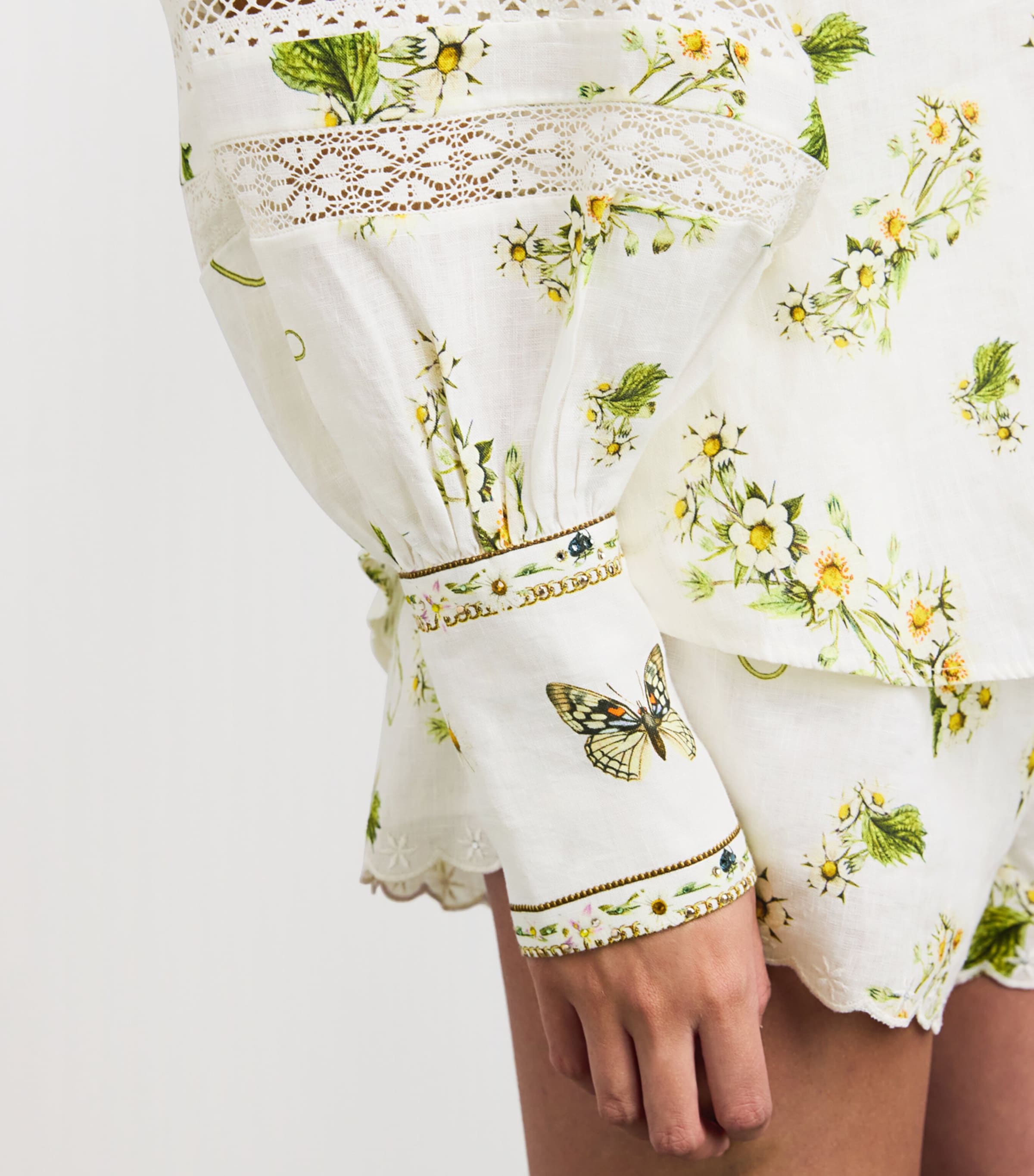 Linen Botanical Utopia Blouse BOTAUTOP Image 6