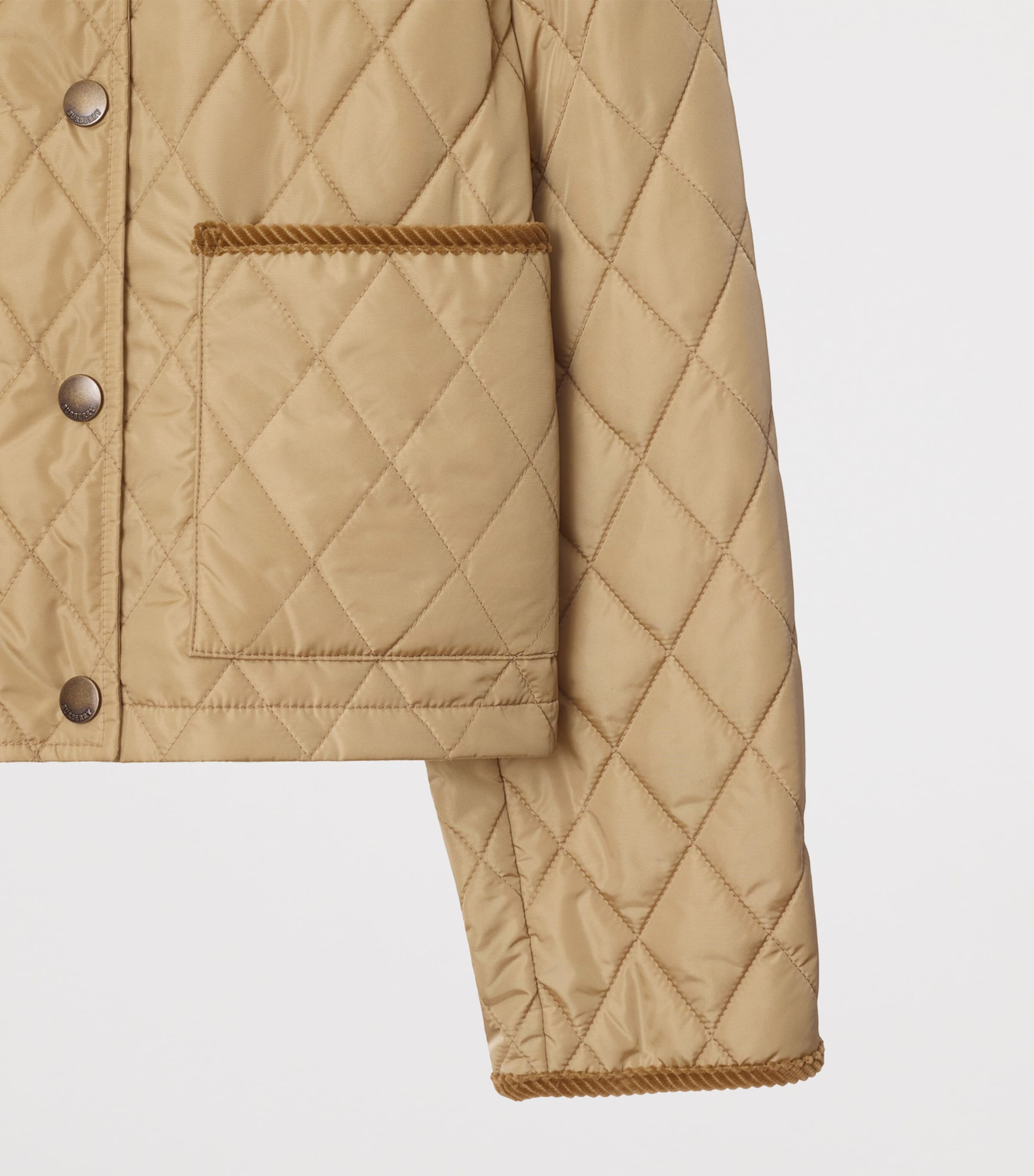 Quilted Field Jacket FLAX/SAND IP CHECK Image 5