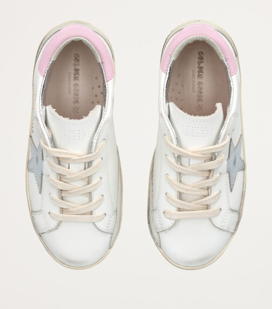 Leather Super Star Sneakers SILVER COM Image 4