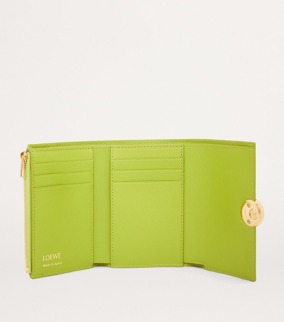 Leather Pebble Wallet MEADOW GREEN Image 2